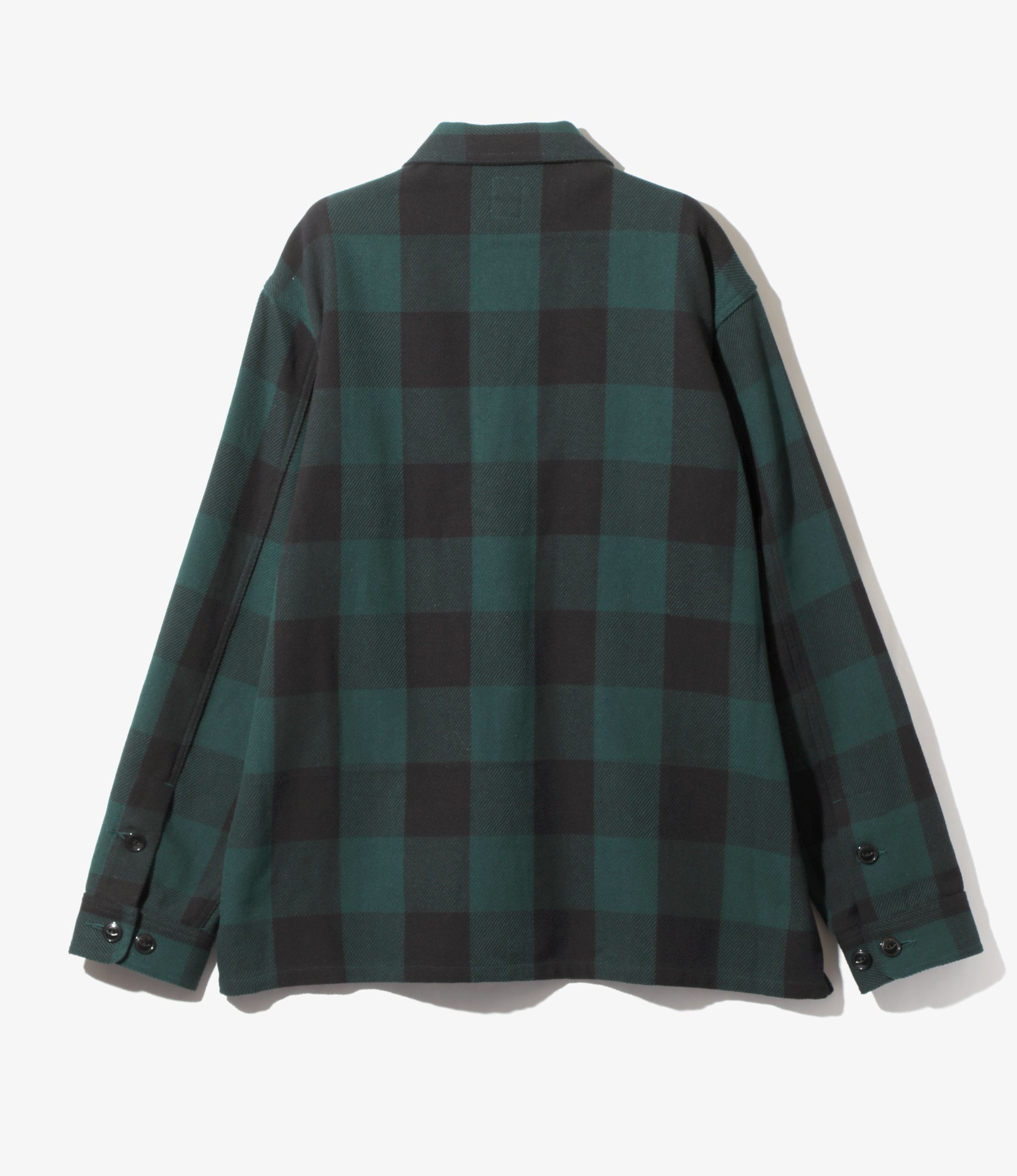 Smokey Shirt - Green - Cotton Buffalo Plaid Twill