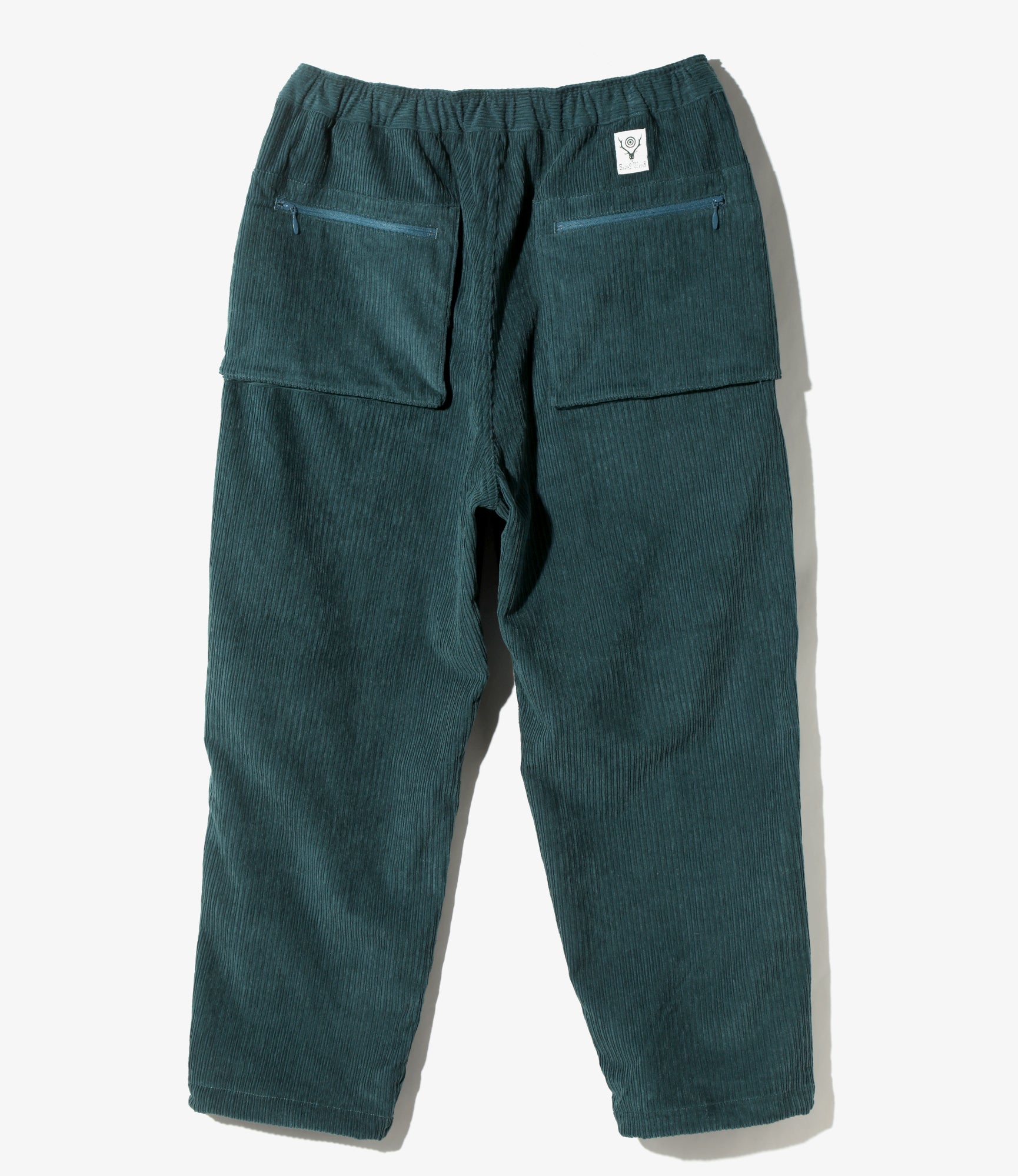 Belted Logger Pant - Blue - PE/C/R/PU Corduroy