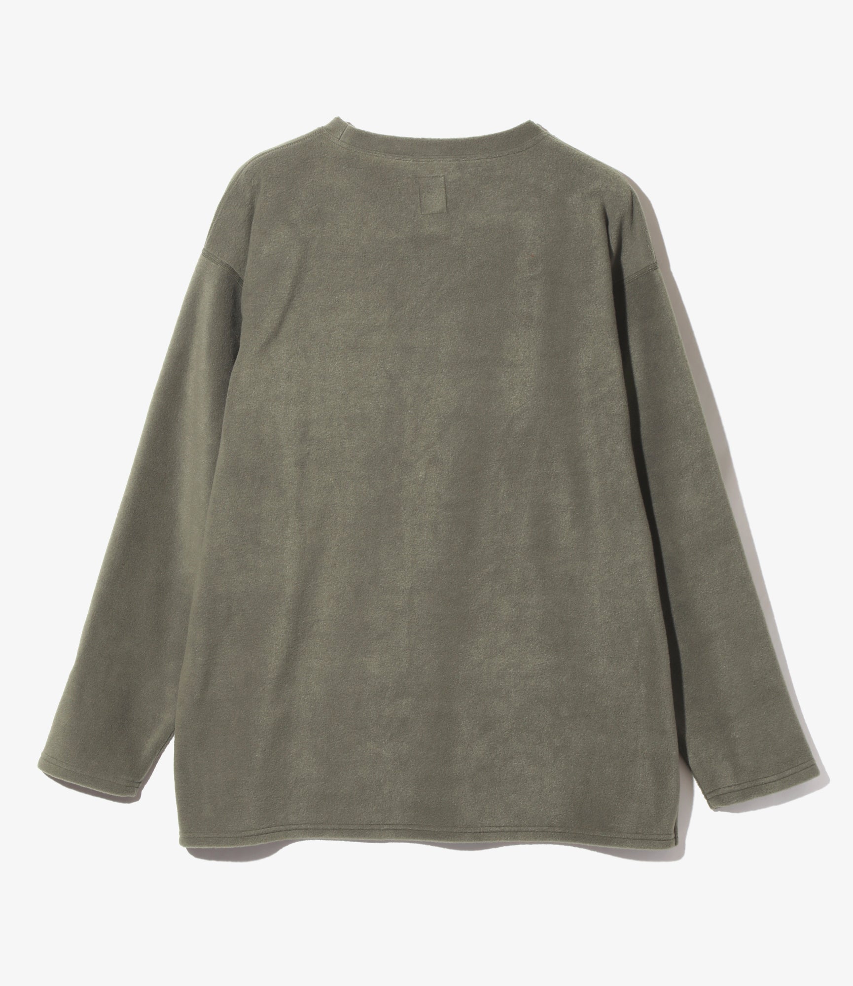 S.S. Crew Neck Shirt - Olive - Poly Fleece