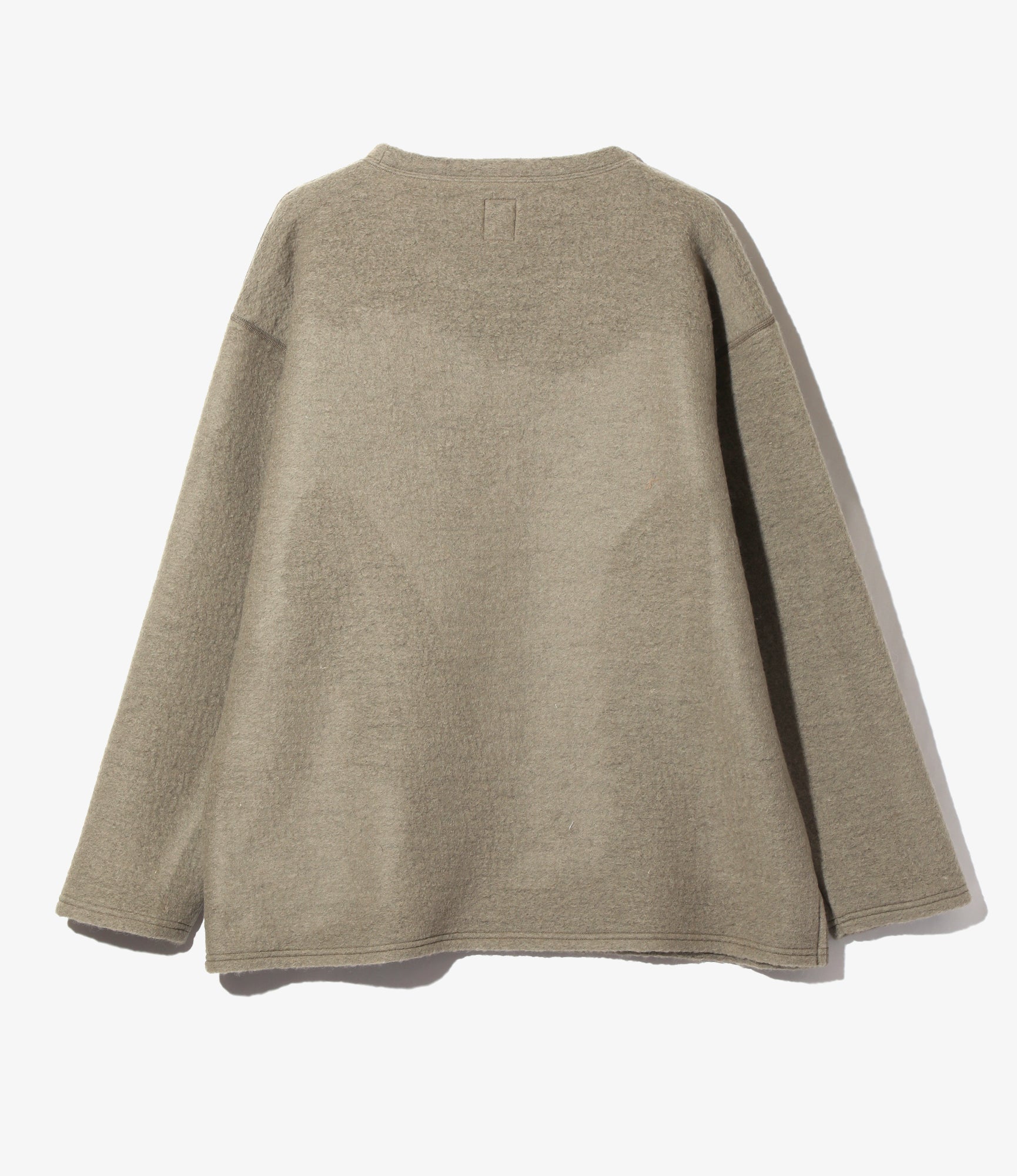 S.S. Crew Neck Shirt - Taupe - W/PE Boiled Jersey