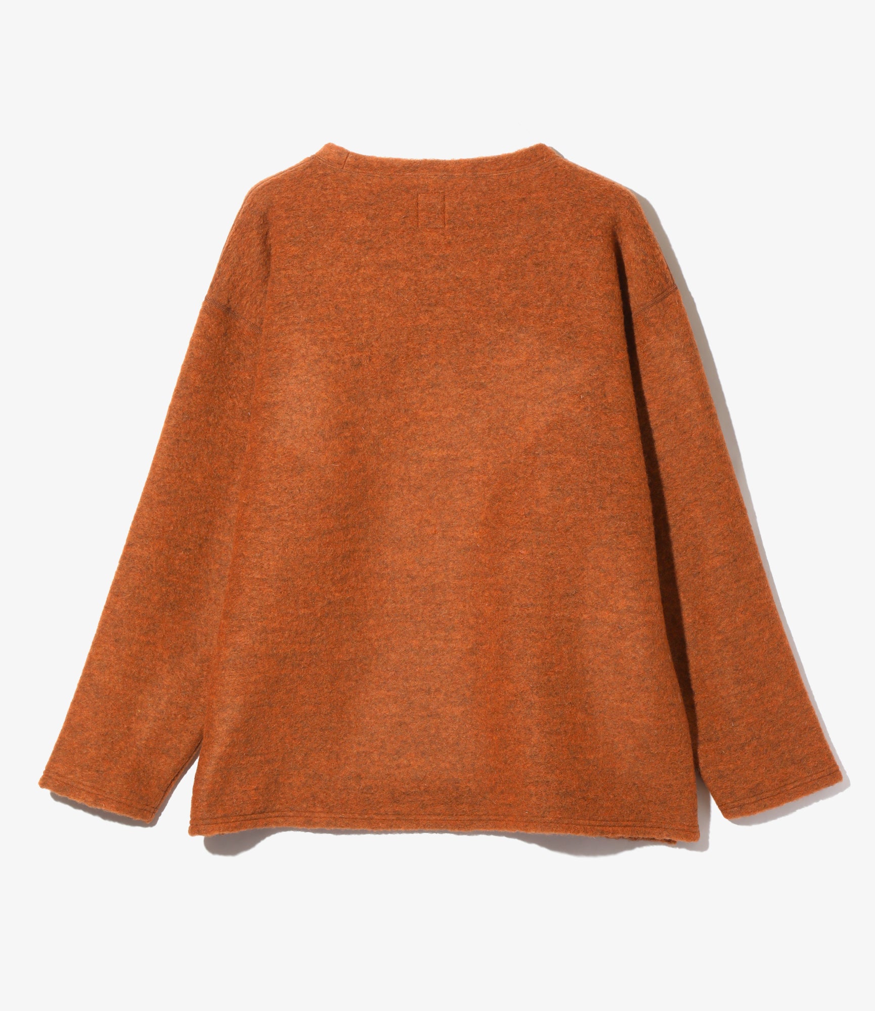 S.S. Crew Neck Shirt - Orange - W/PE Boiled Jersey