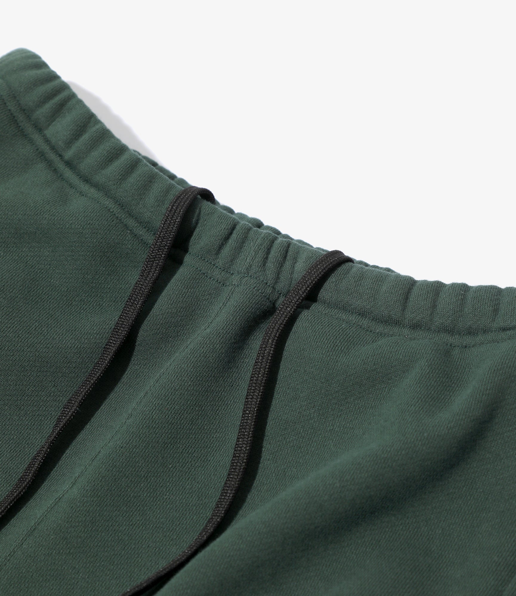 String Sweat Pant - Green - Cotton French Terry