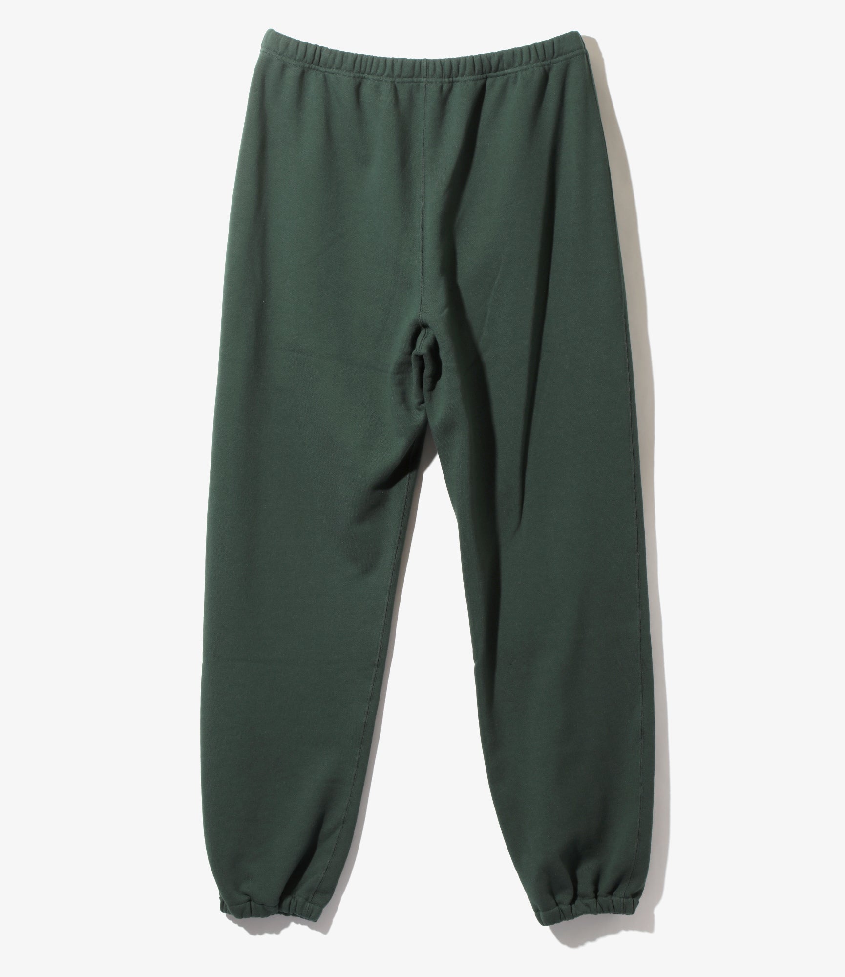 String Sweat Pant - Green - Cotton French Terry