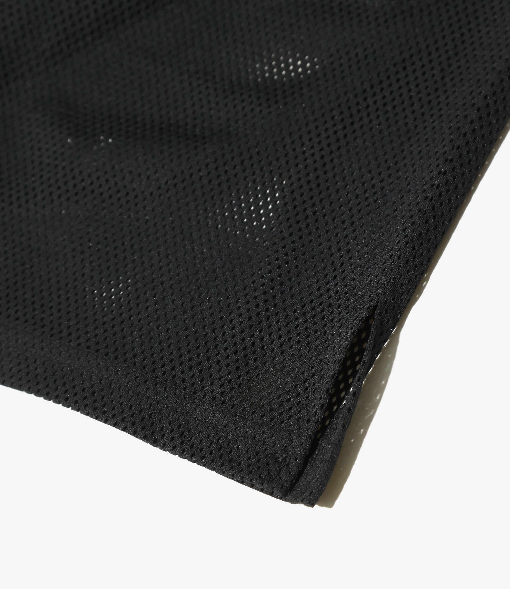 V-Neck Cardigan - Black - Knit Mesh