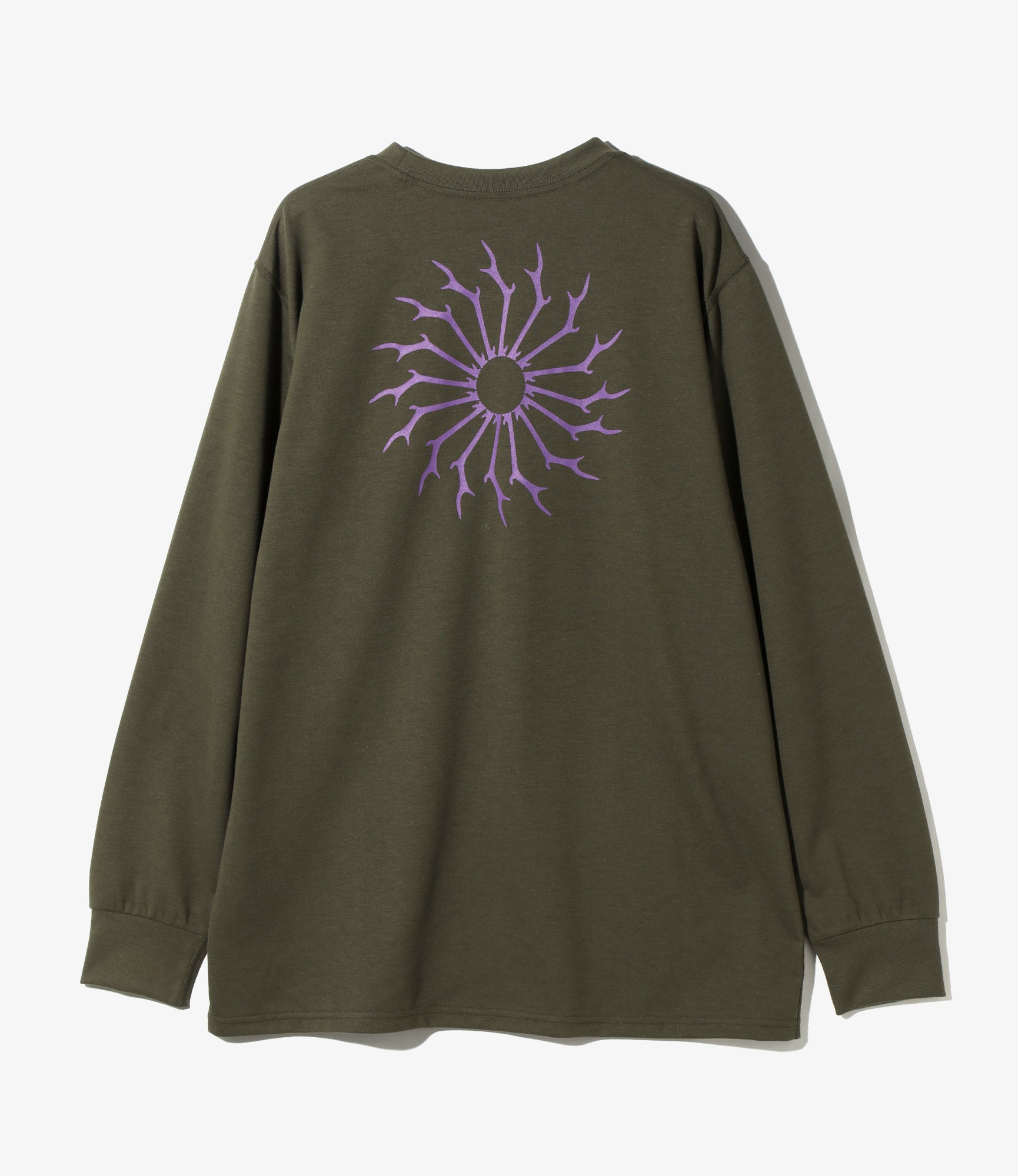 L/S Round Pocket Tee - Green - Circle Horn