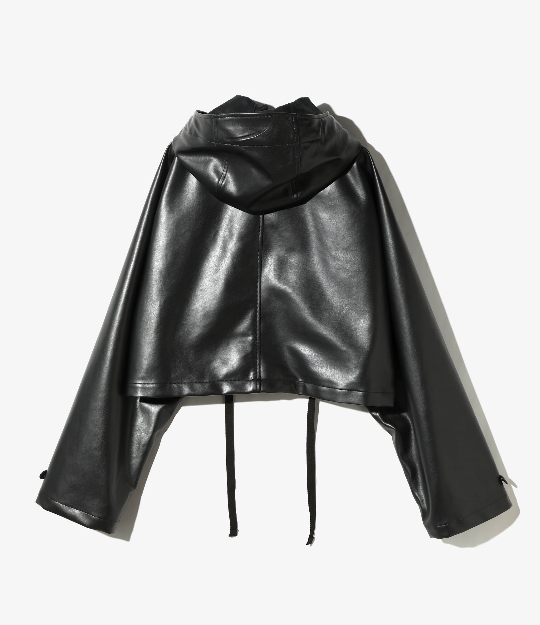 Short Cape - Black - Synthetic Leather