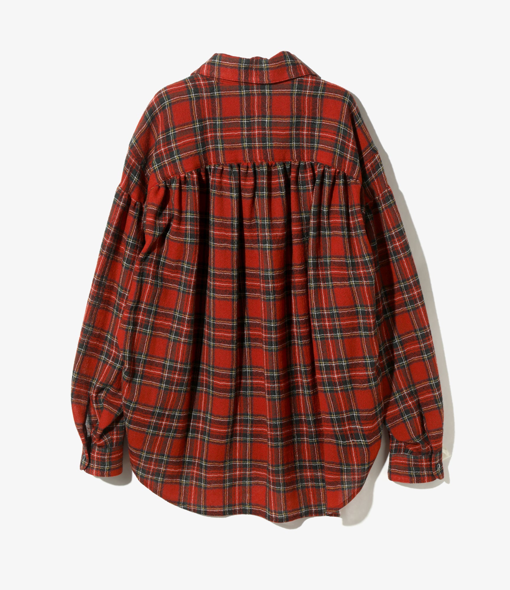 Painter Shirt - Red -Wool Gauze Plaid