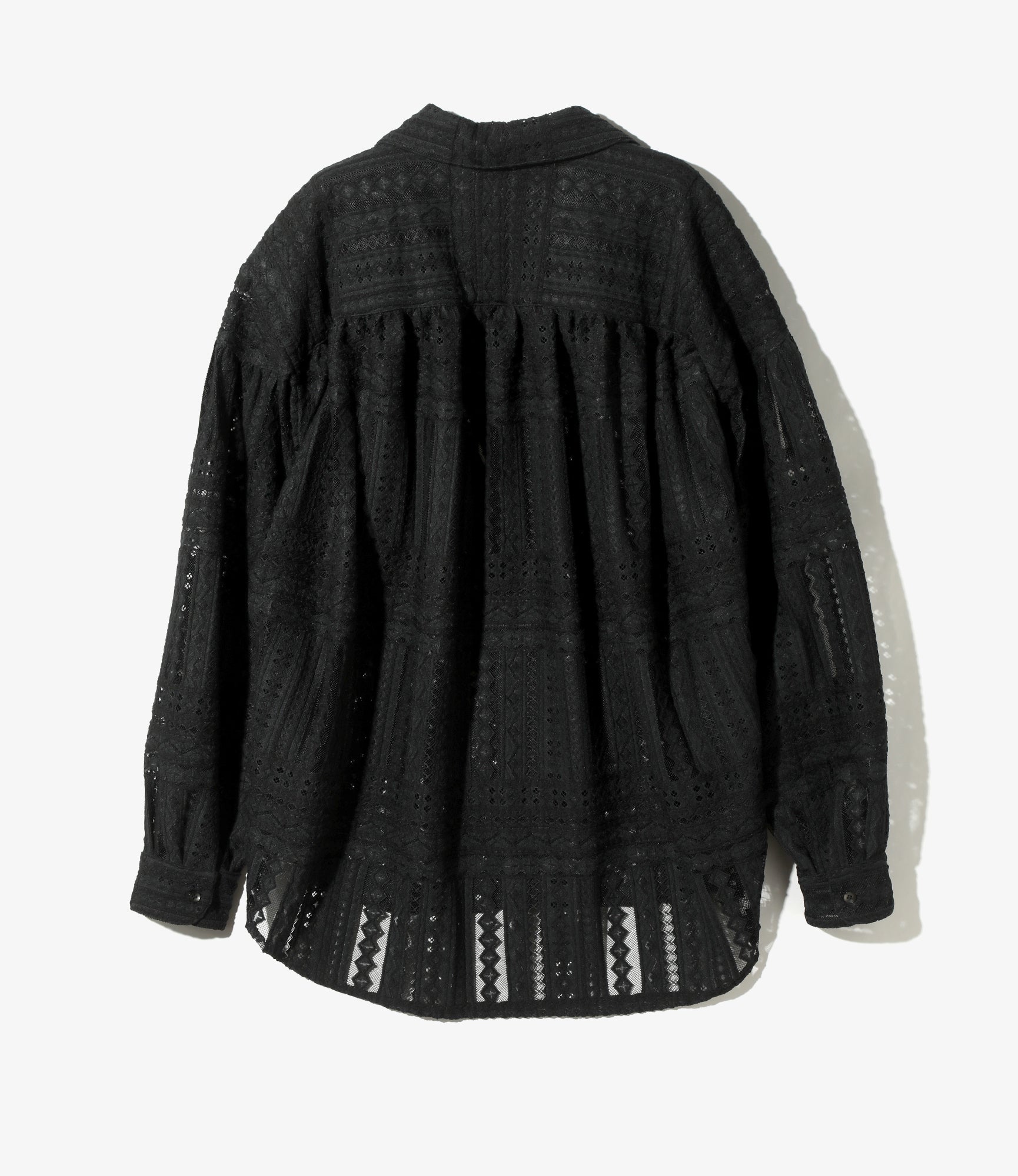 Painter Shirt - Black - Poly Lace