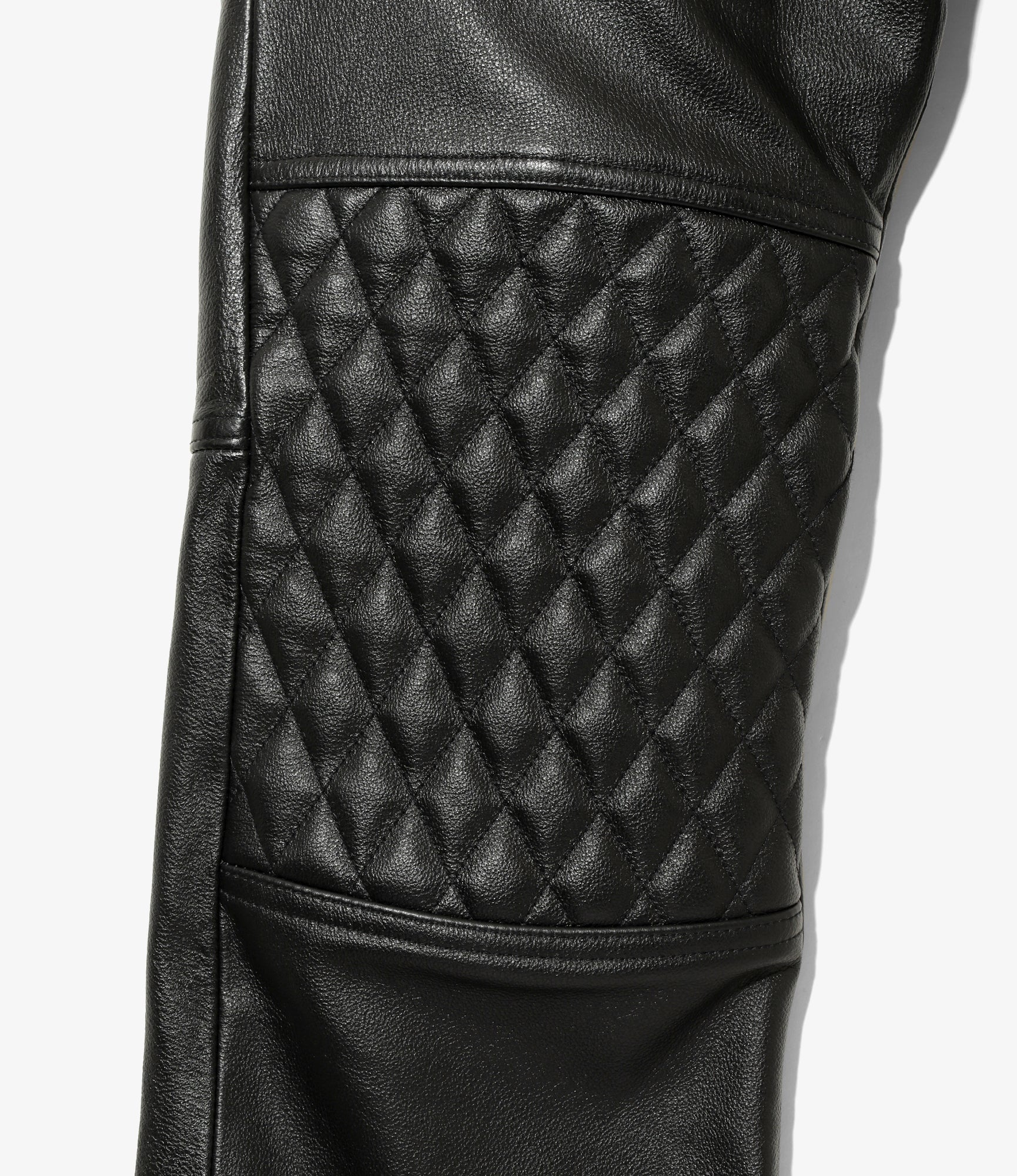 Motor Cycle Pant - Black - Cowhide Leather