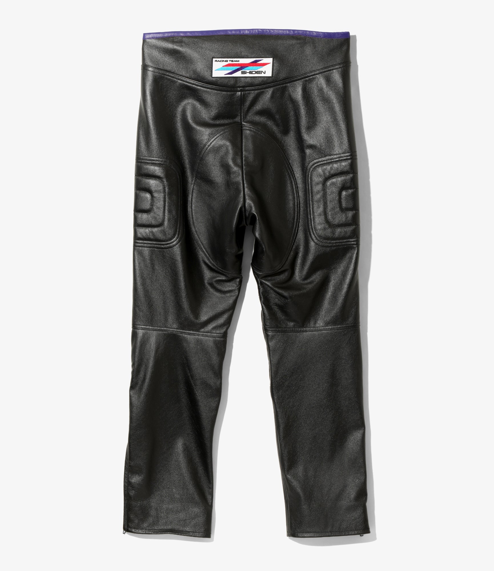 Motor Cycle Pant - Black - Cowhide Leather