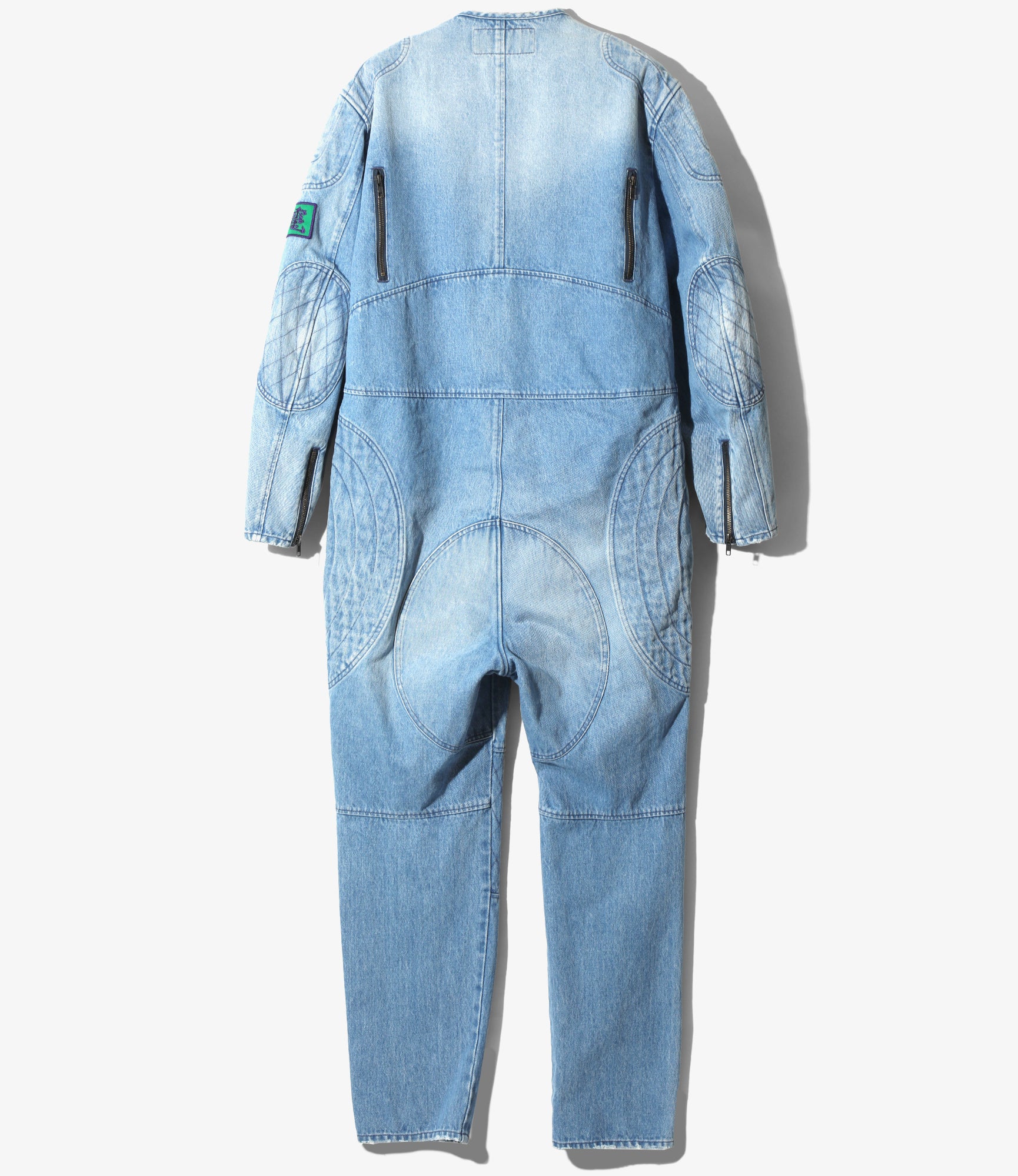 Motor Cycle Jacket - Blue - 13.5oz Denim, Vintage