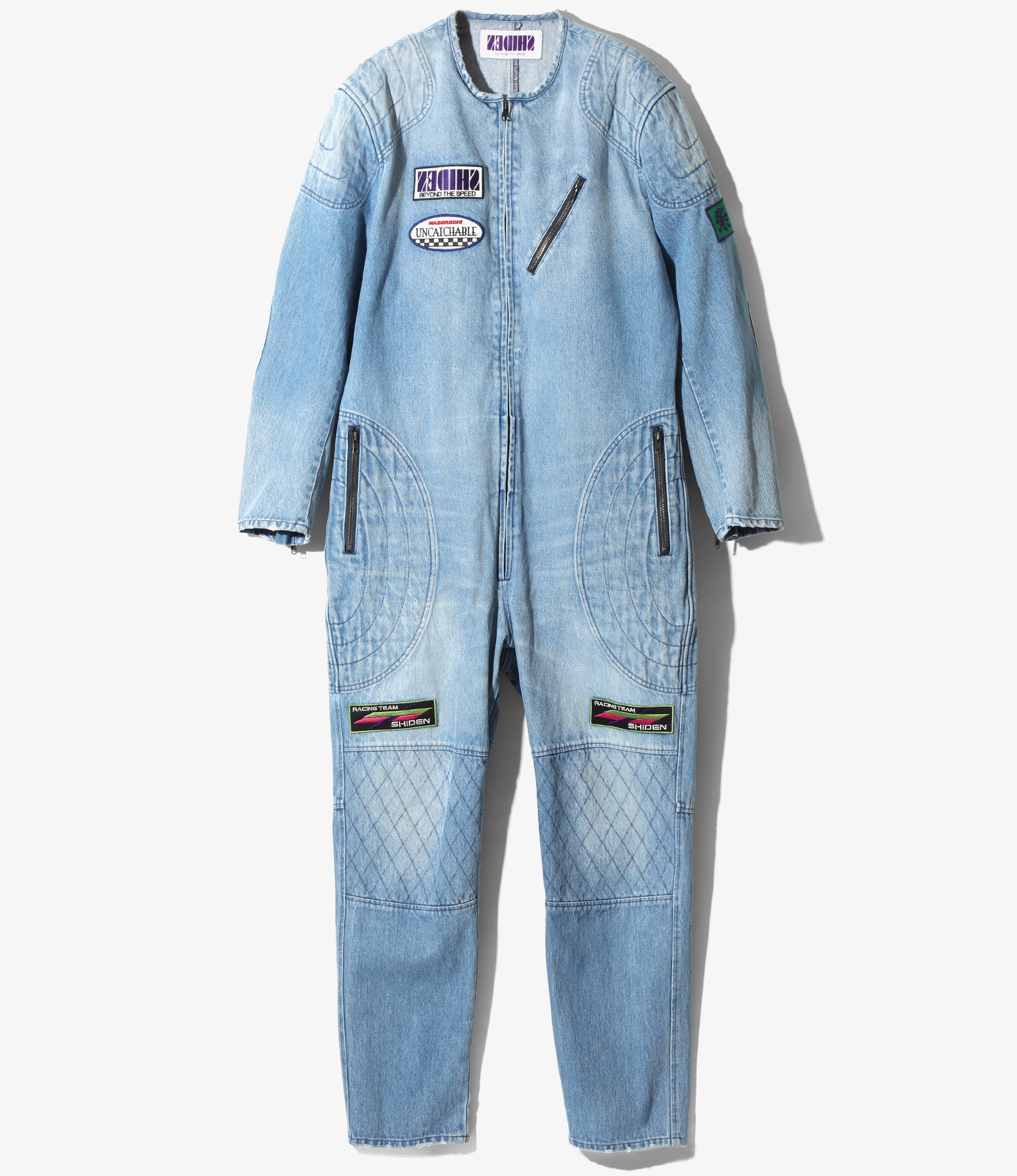 Motor Cycle Jacket - Blue - 13.5oz Denim, Vintage