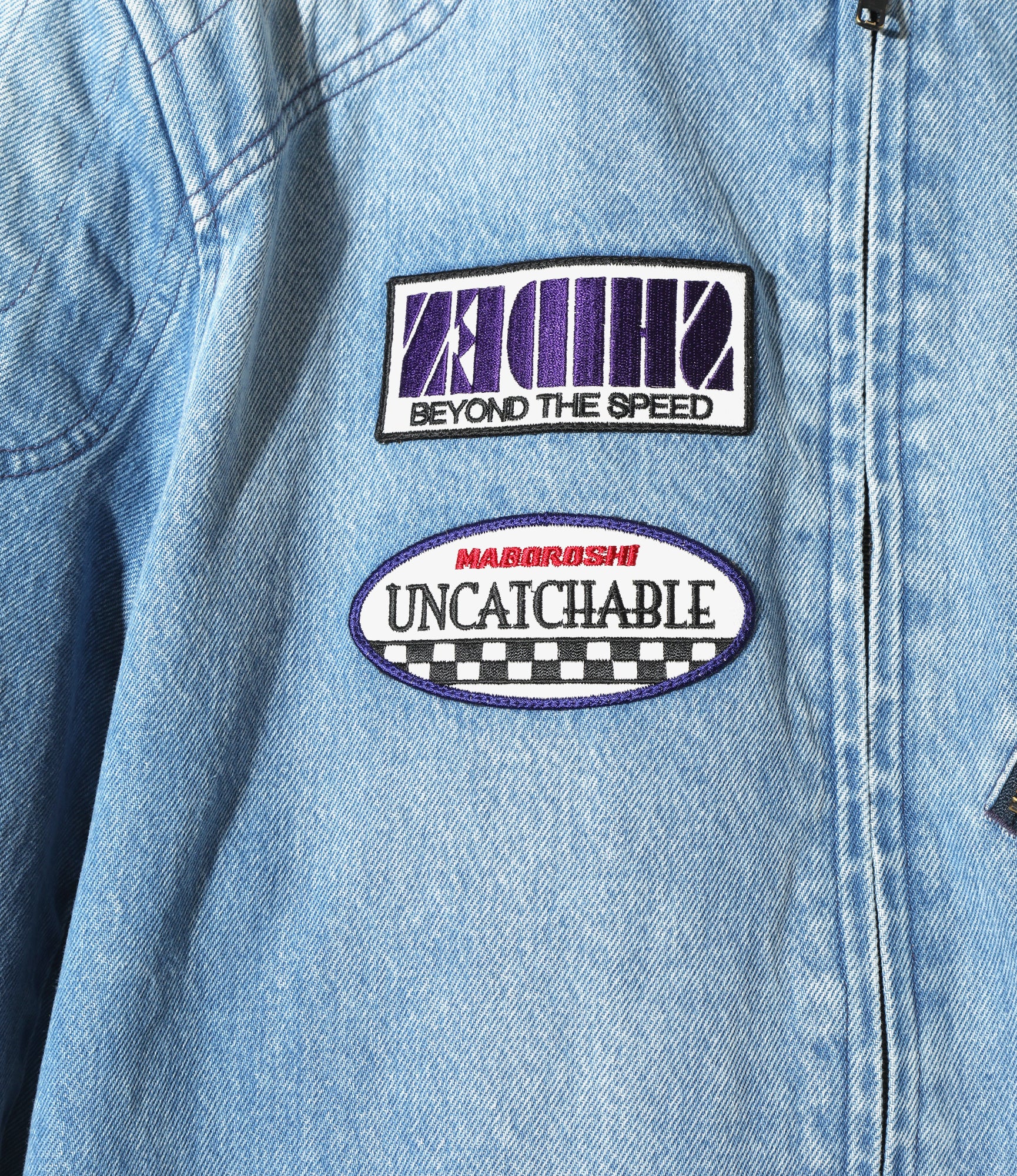 Motor Cycle Jacket - Blue - 13.5oz Denim, Vintage