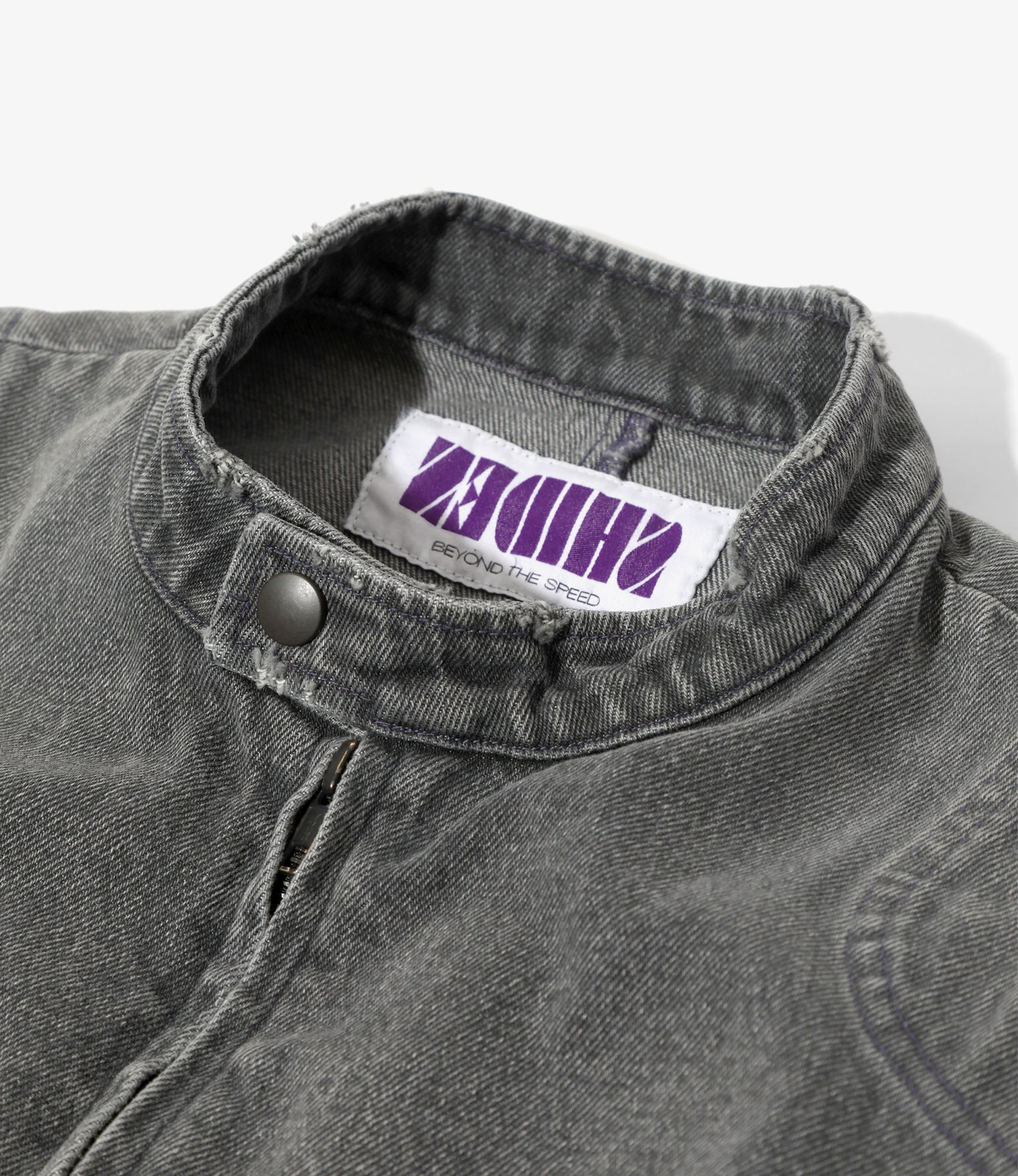 Motor Cycle Jacket - Black - 13.5oz Denim, Vintage