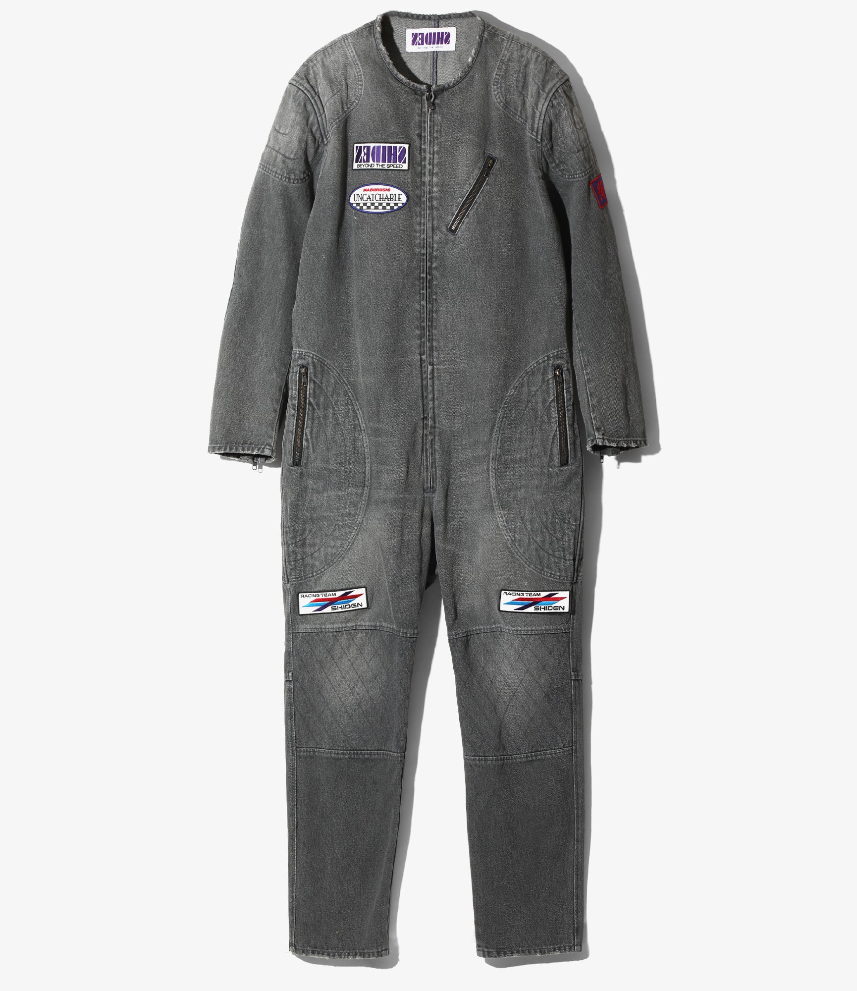 Motor Cycle Jacket - Black - 13.5oz Denim, Vintage