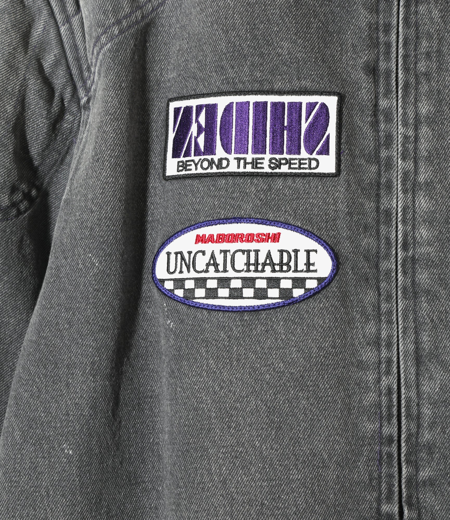 Motor Cycle Jacket - Black - 13.5oz Denim, Vintage