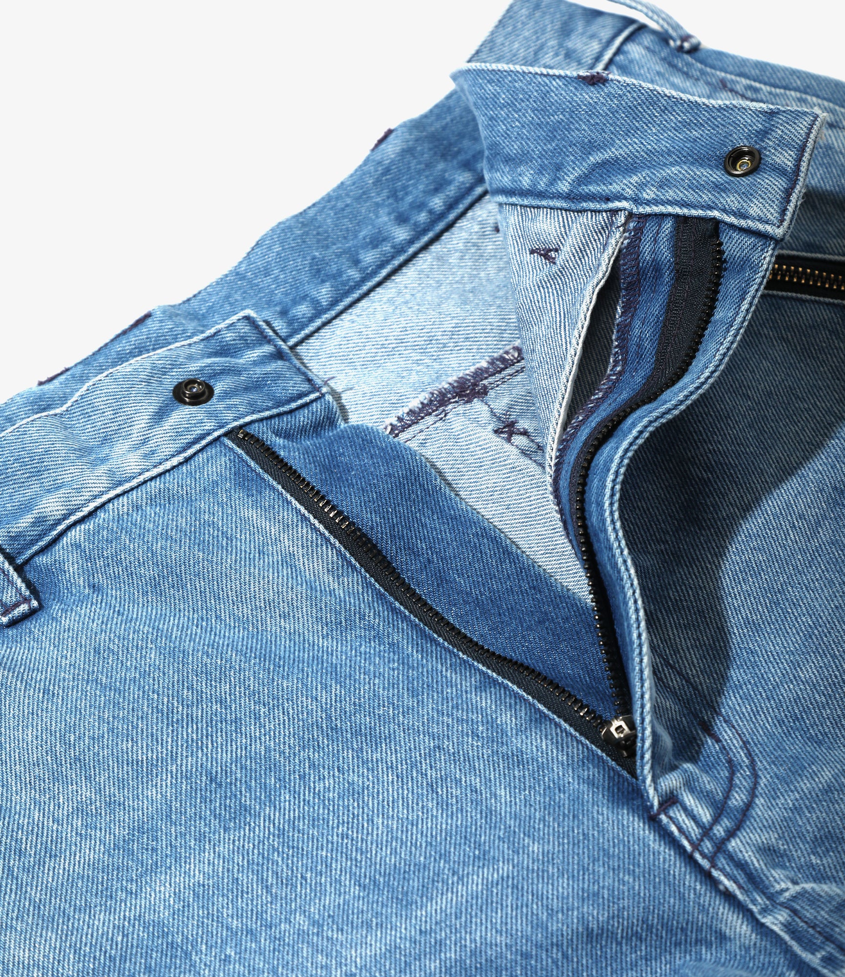 Motor Cycle Pant - Blue - 13.5oz Denim, Vintage