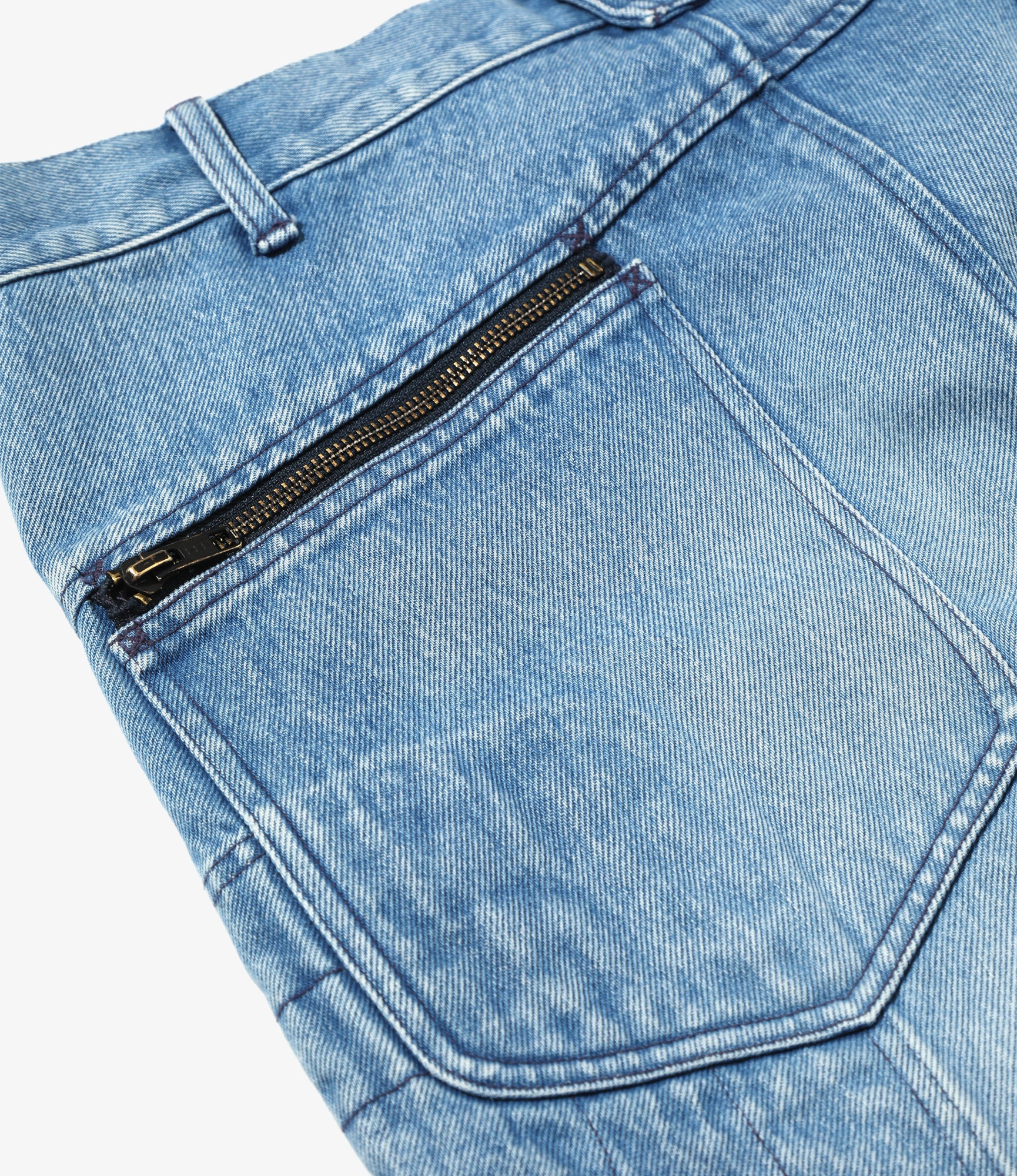 Motor Cycle Pant - Blue - 13.5oz Denim, Vintage