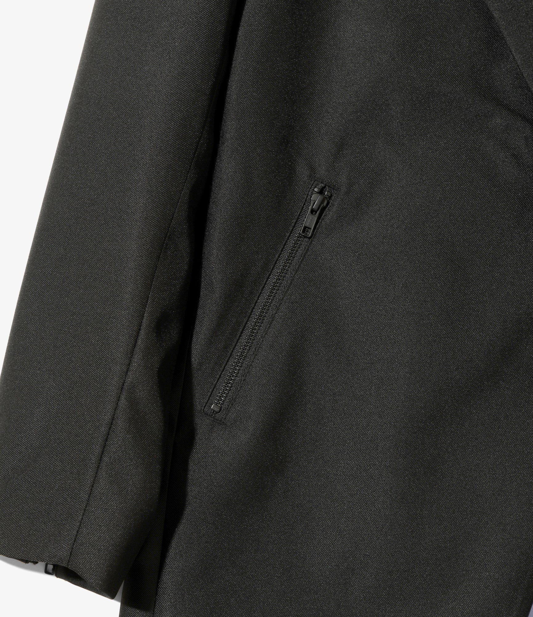 Zipped Pocket 3B Jacket - Black - Poly Serge