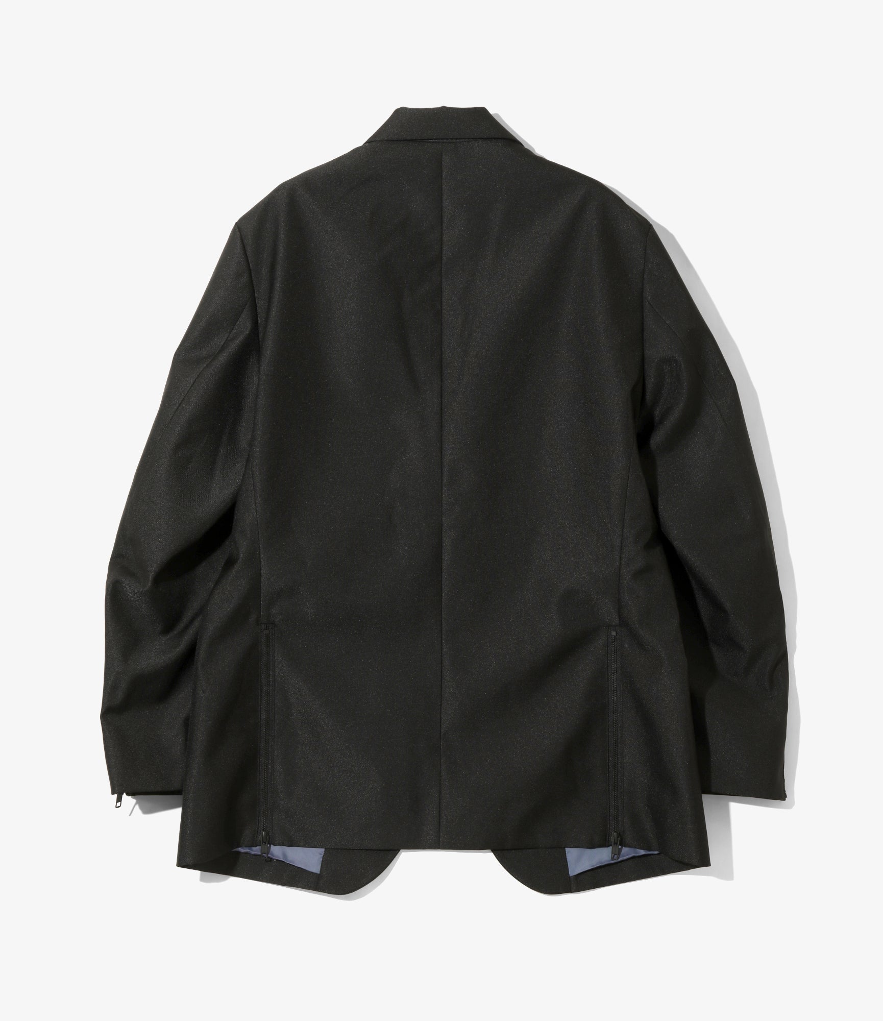 Zipped Pocket 3B Jacket - Black - Poly Serge