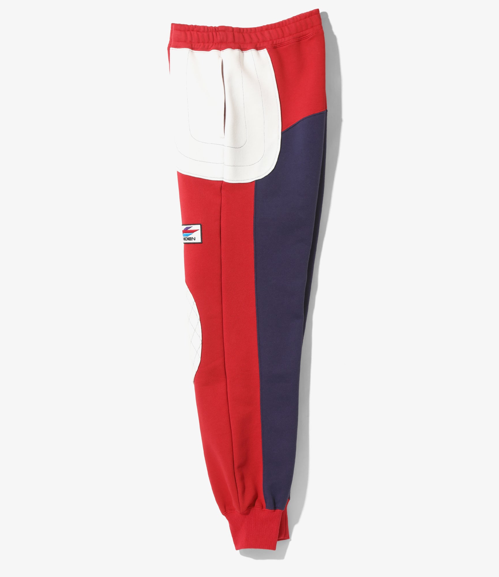 Motor Cycle String Easy Pant - Red/Eggplant/White -- C/PE Jersey