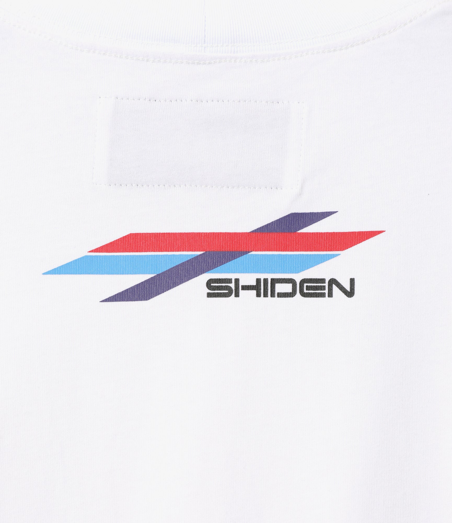 L/S High Neck Tee - White - Cotton Jersey / Shiden