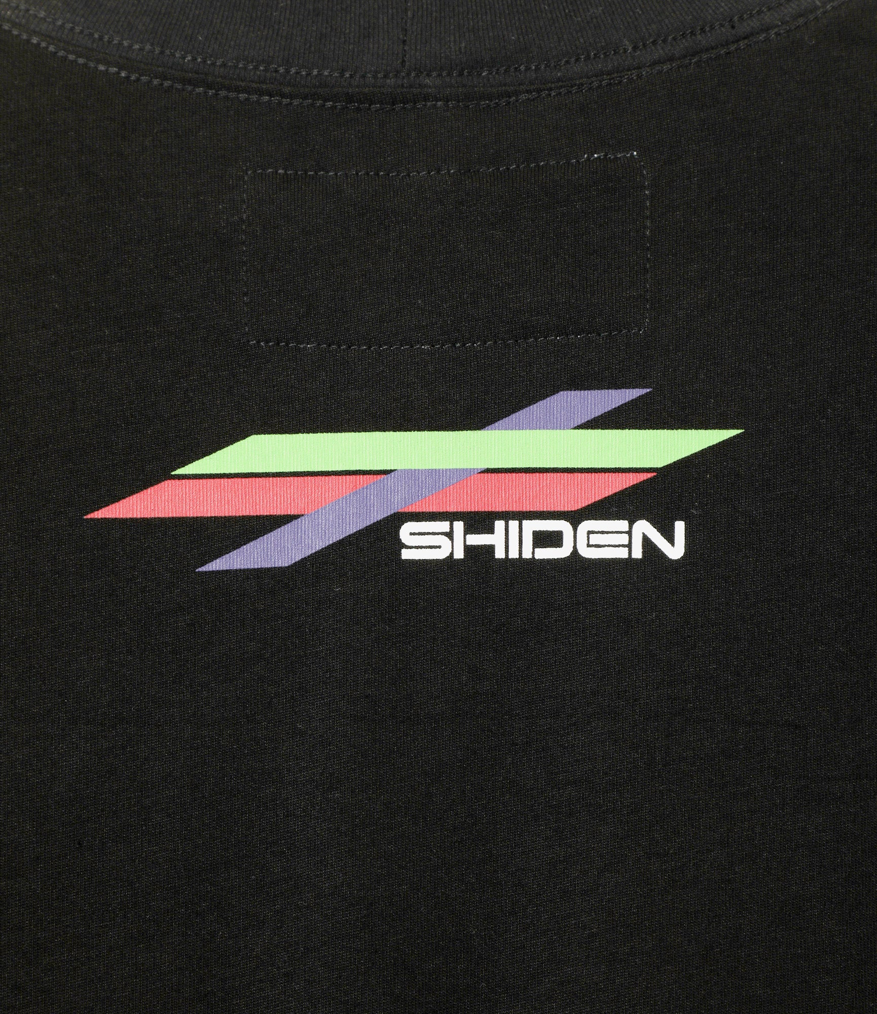 L/S High Neck Tee - Black - Cotton Jersey / Shiden