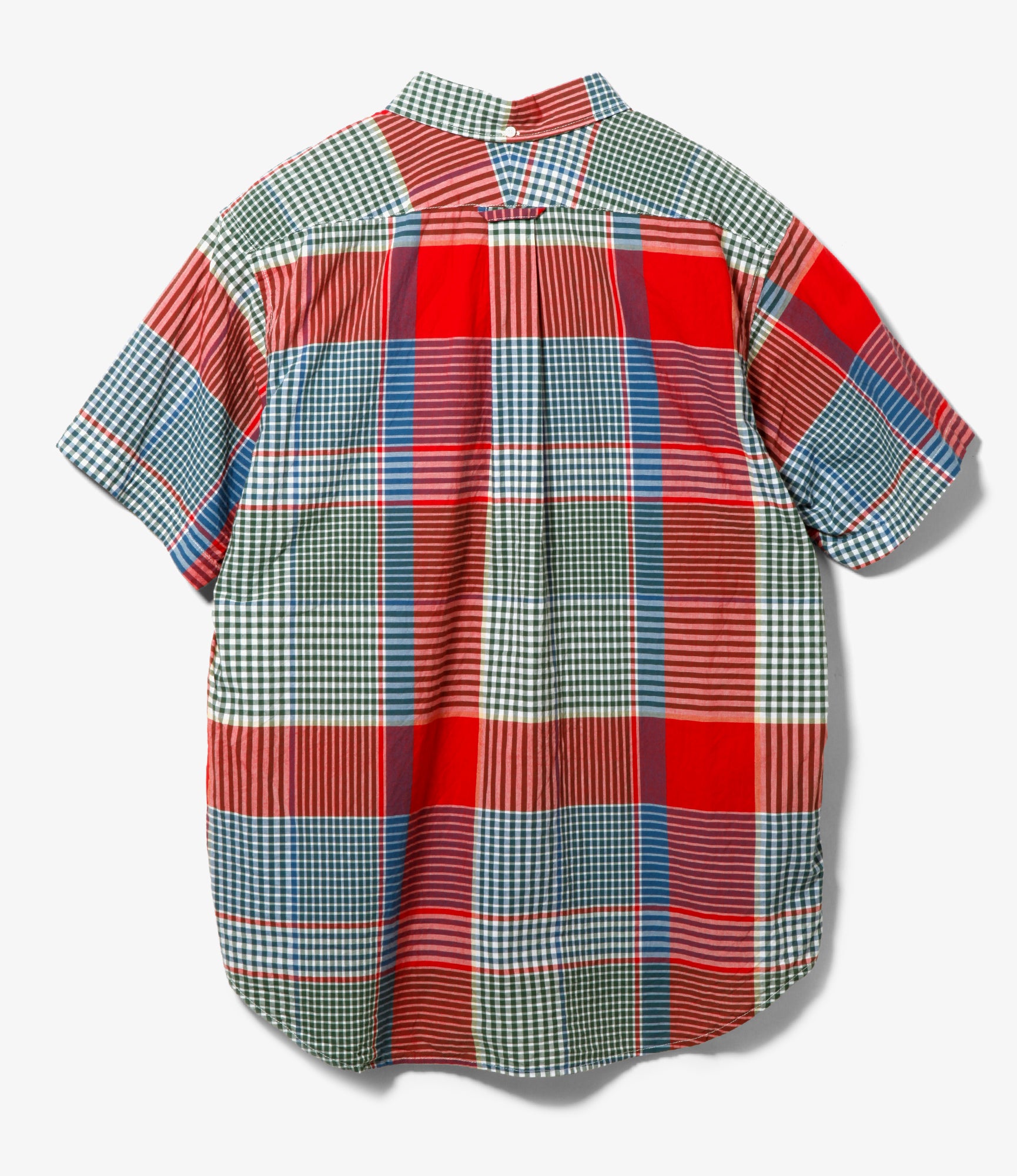 Popover BD Shirt - Red/Green Big Madras Plaid