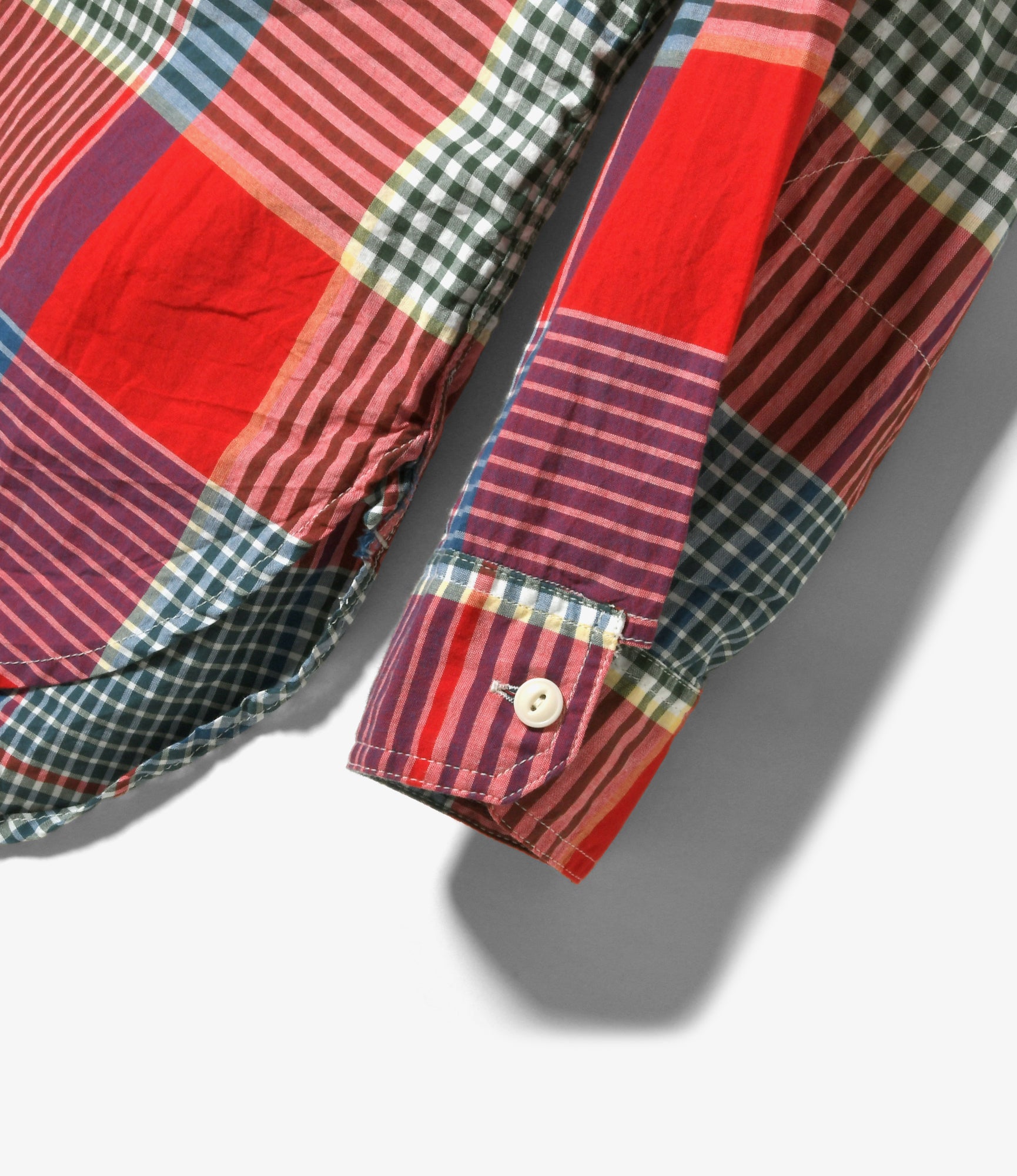 Work Shirt - Red/Green Big Madras Plaid
