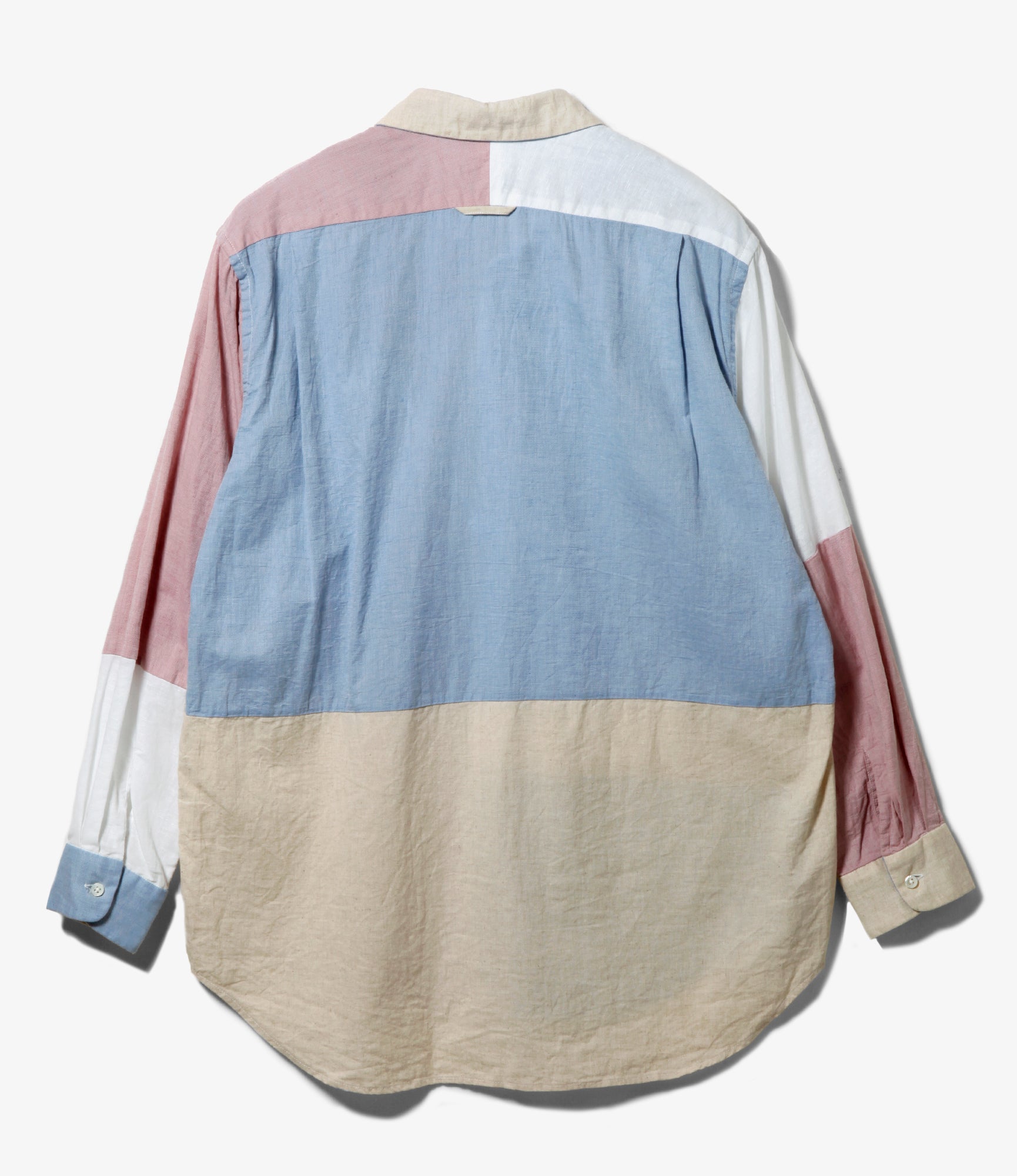 Combo Short Collar Shirt - White Handkerchief Lawn