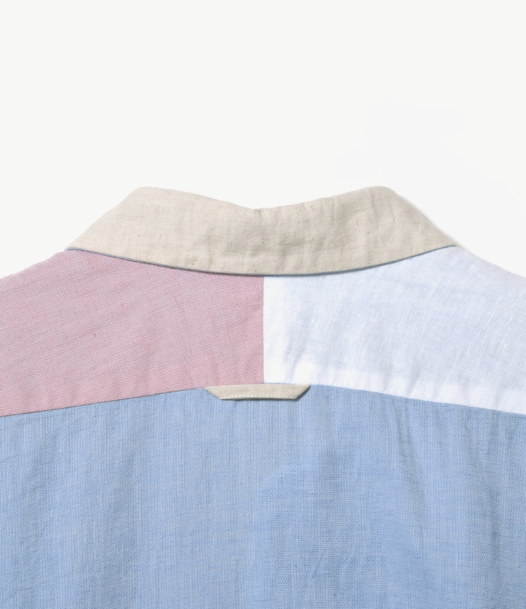Combo Short Collar Shirt - White Handkerchief Lawn
