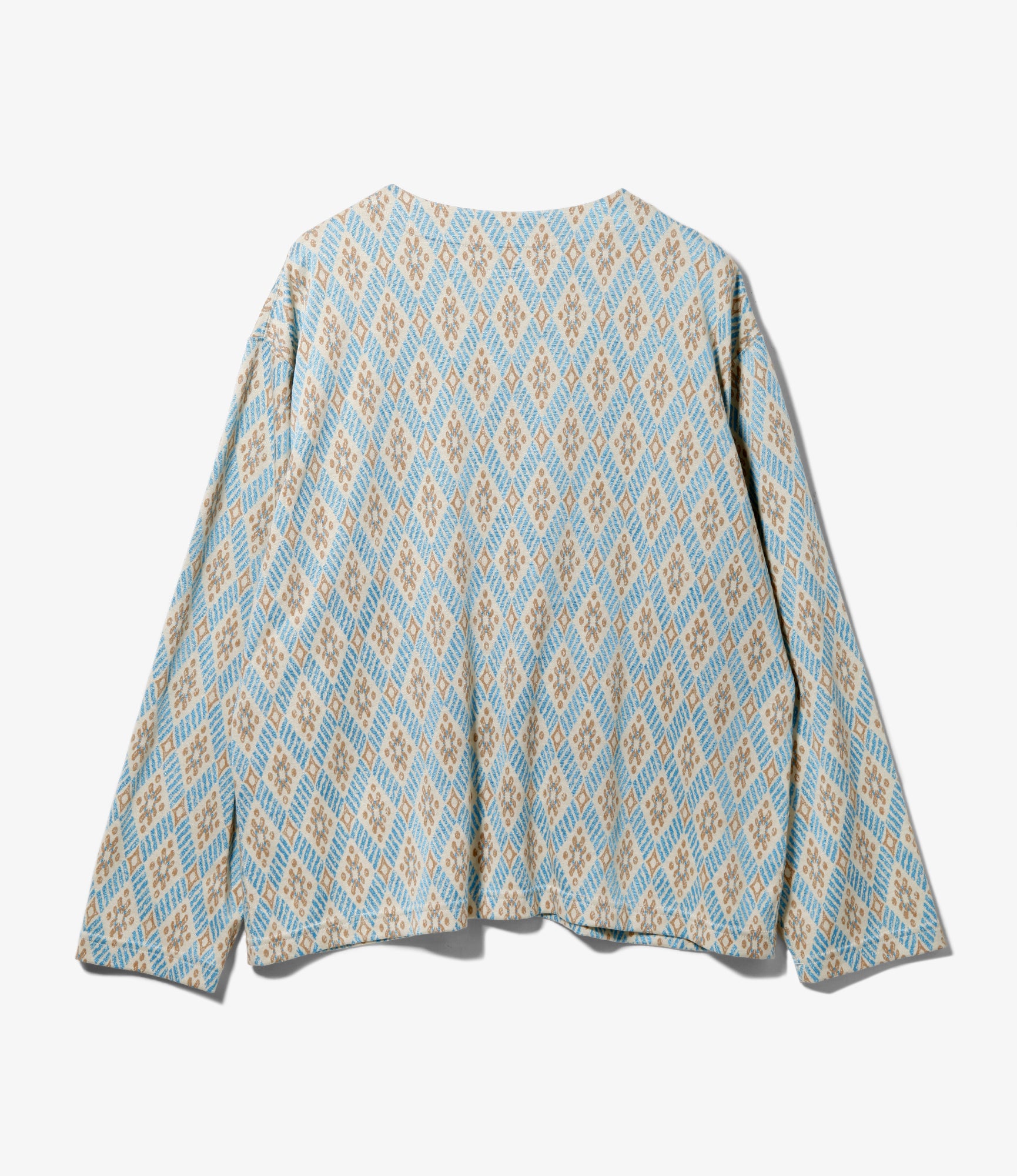 Knit Cardigan - Lt. Blue Crest Knit Jq.