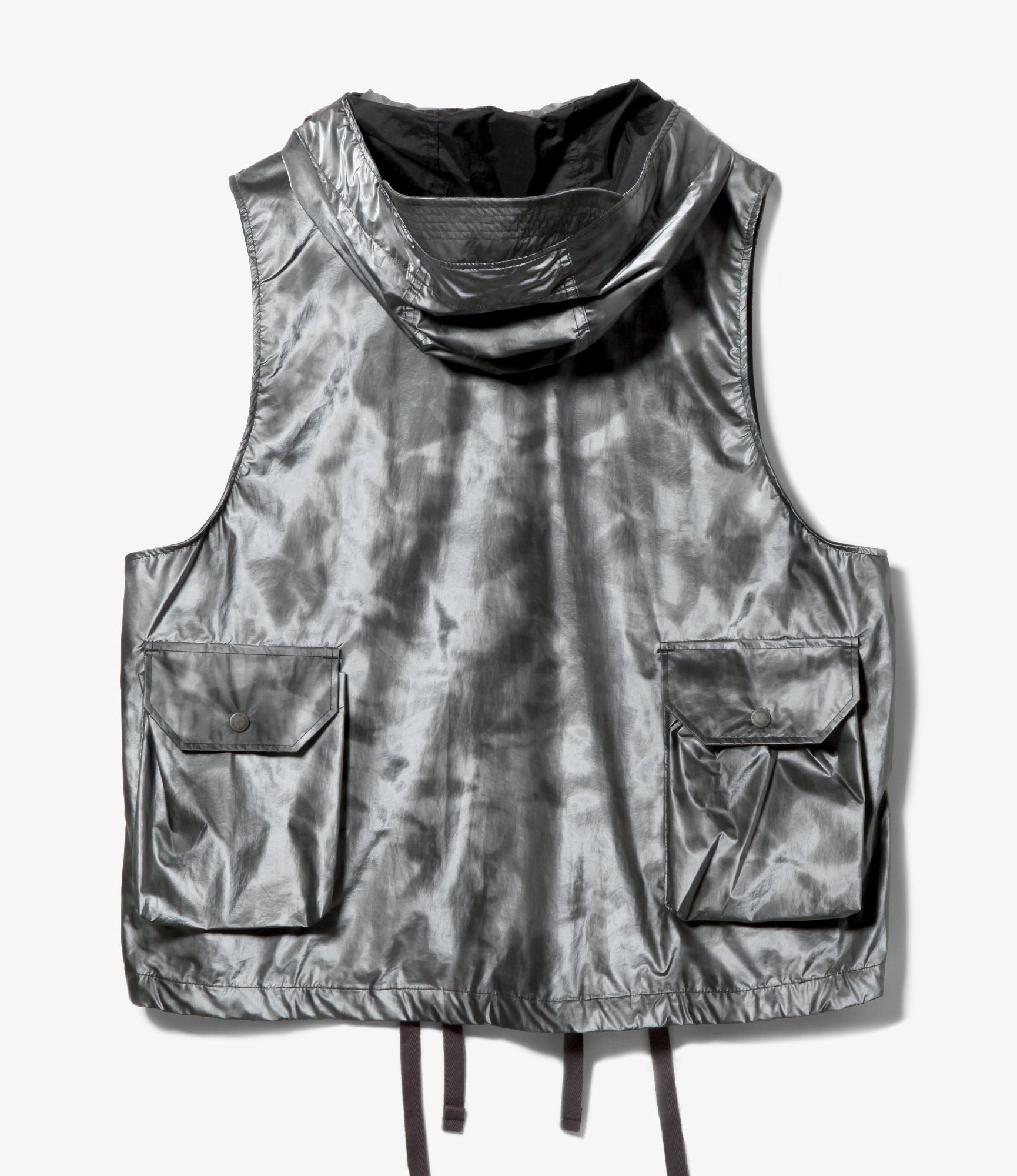 Field Vest - Silver Nylon Shadow Print