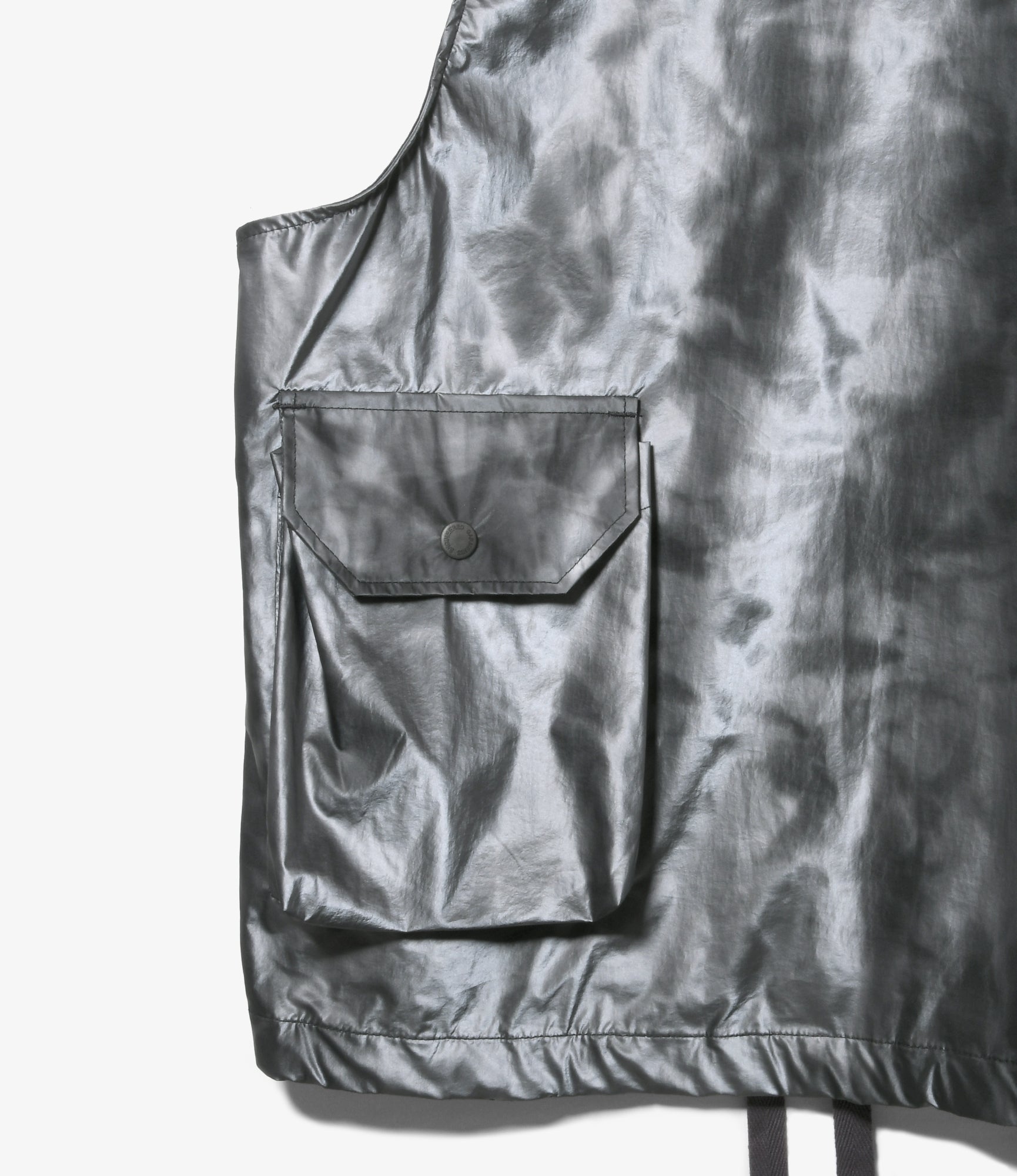 Field Vest - Silver Nylon Shadow Print