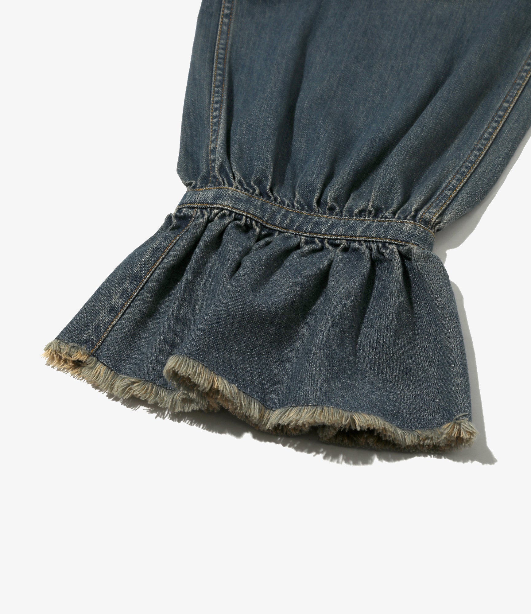 Frill Painter Pants - Indigo - Denim