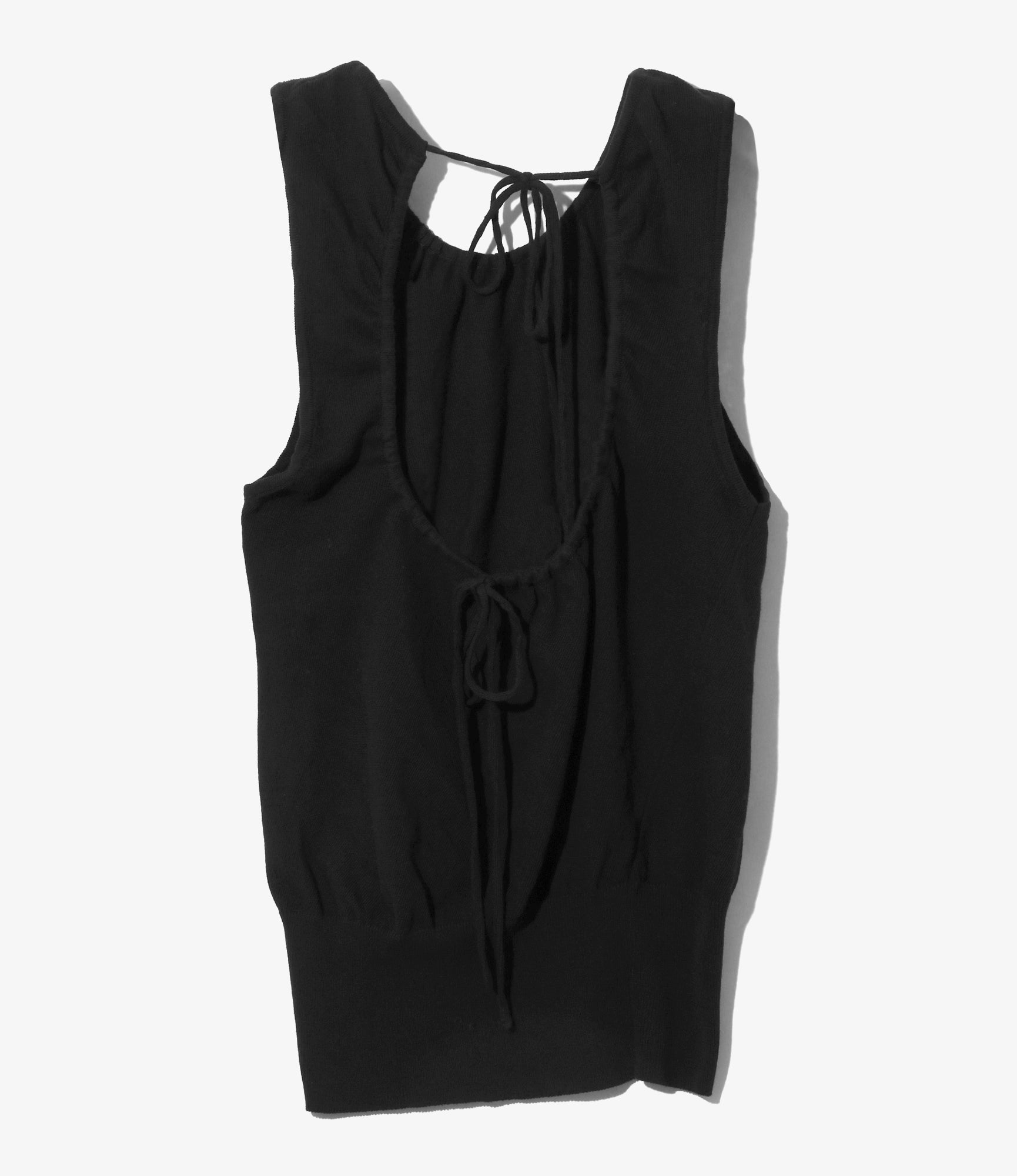 2Way Tank Top Sheer - Black