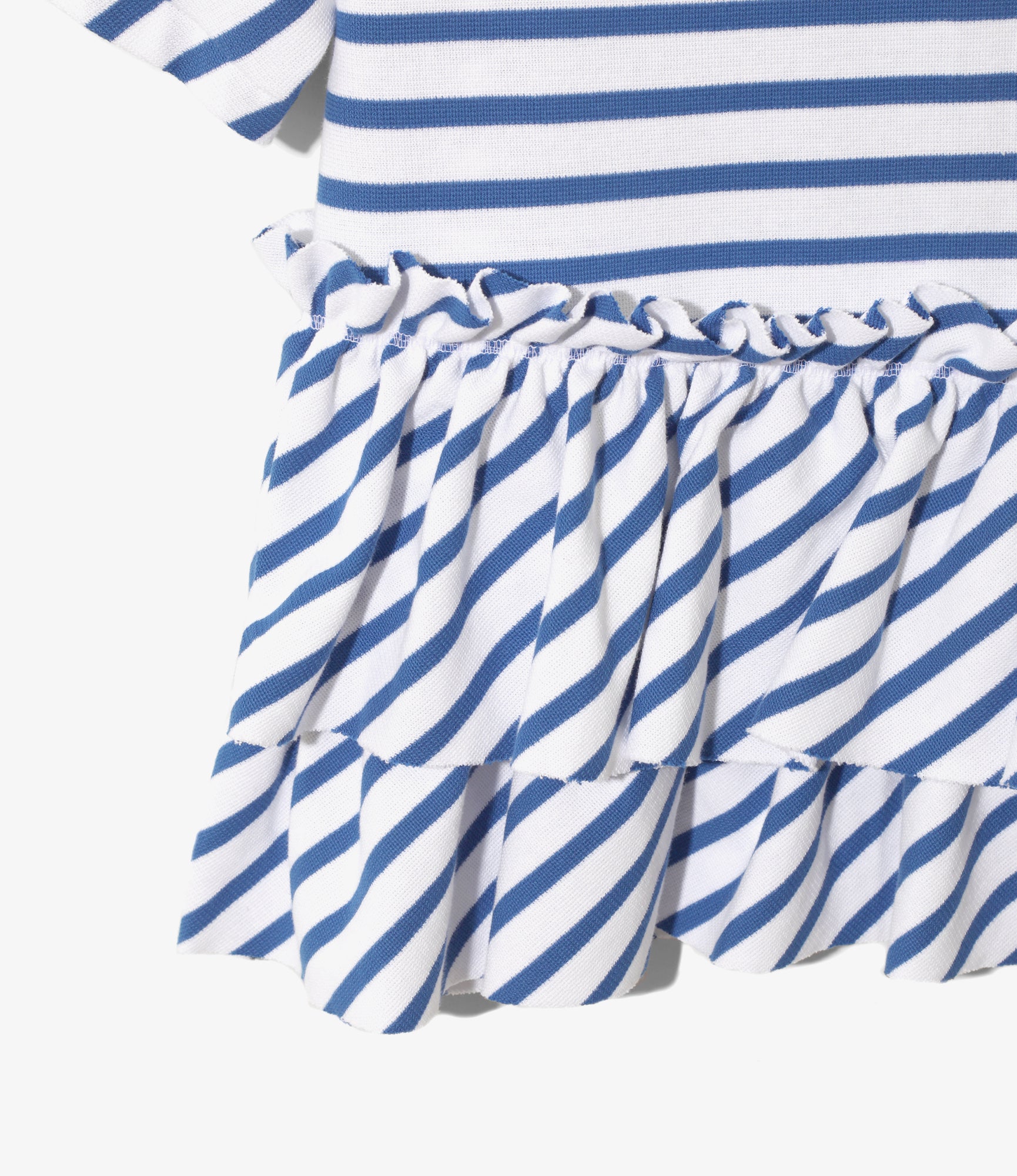 Swallow Frill Tiered Top - Stripe