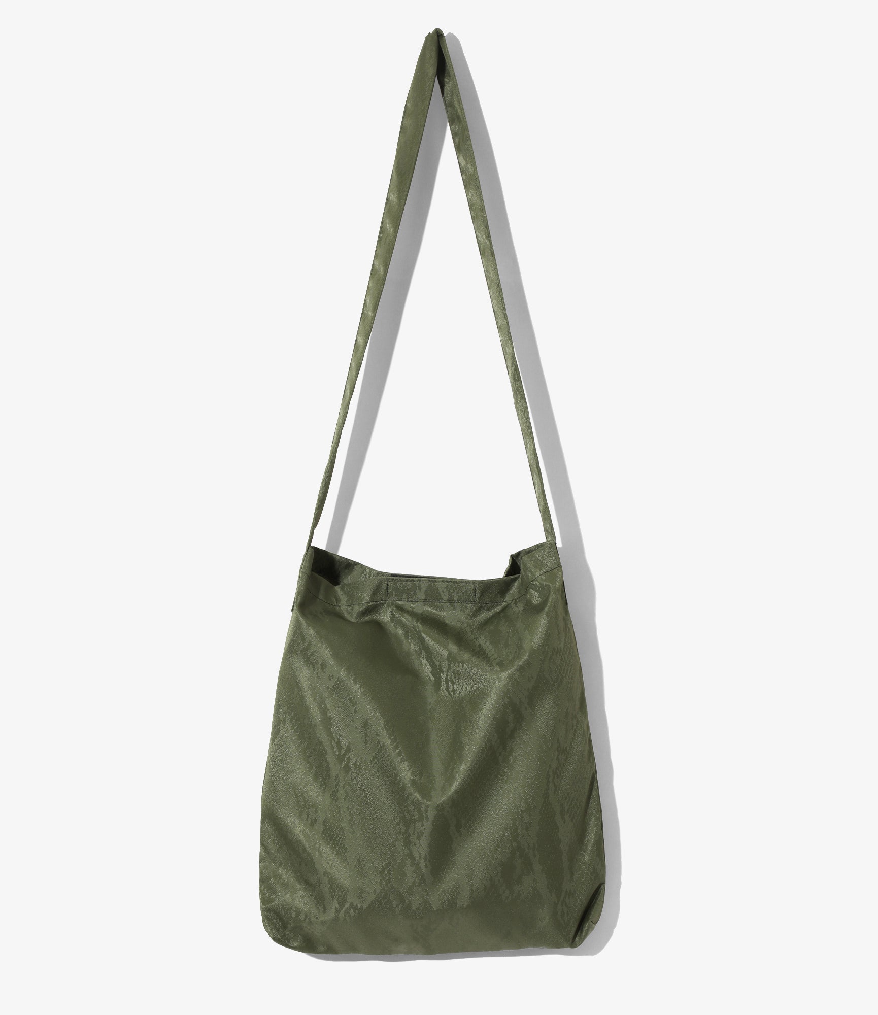 Book Bag - Olive - Python Jacquard Sateen