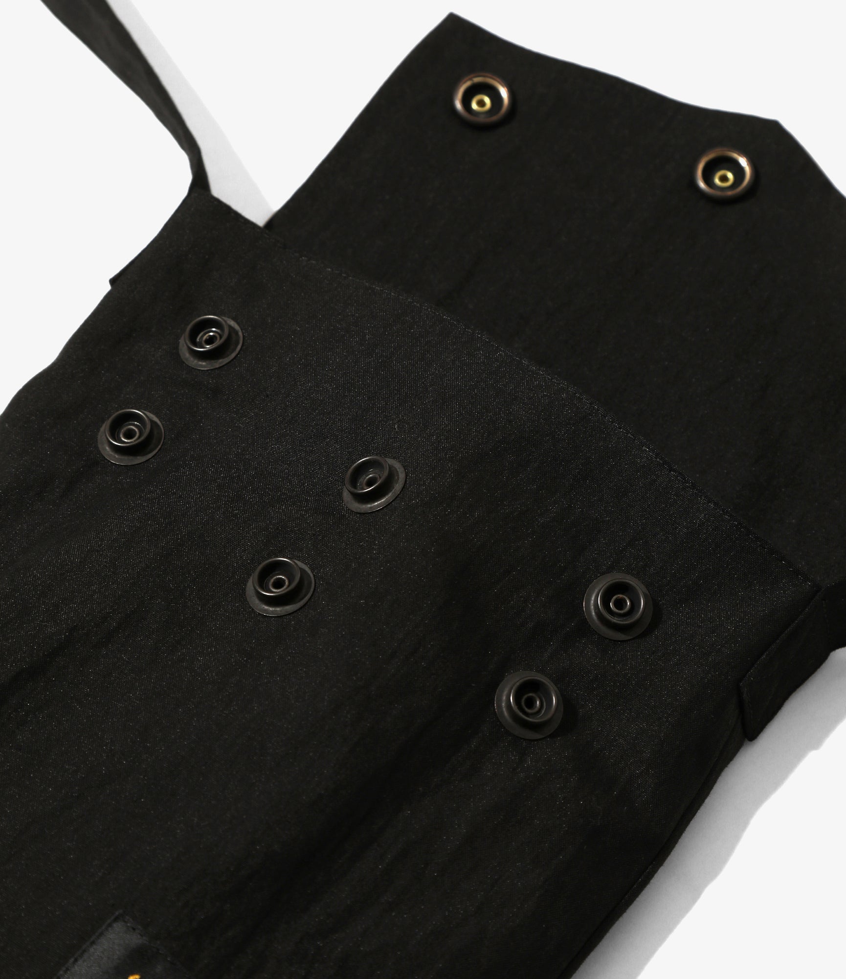 Flapped Bag - Black - C/N Oxford