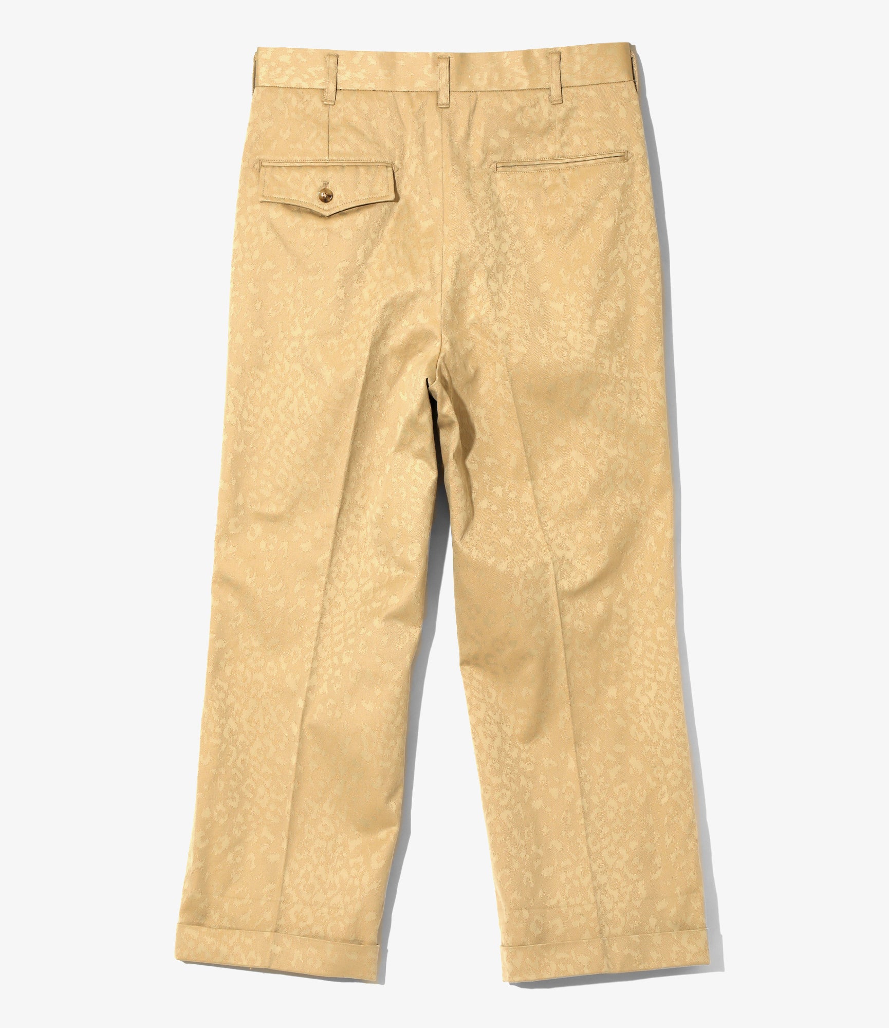 Tucked Trouser - Khaki - Cotton Leopard Jq
