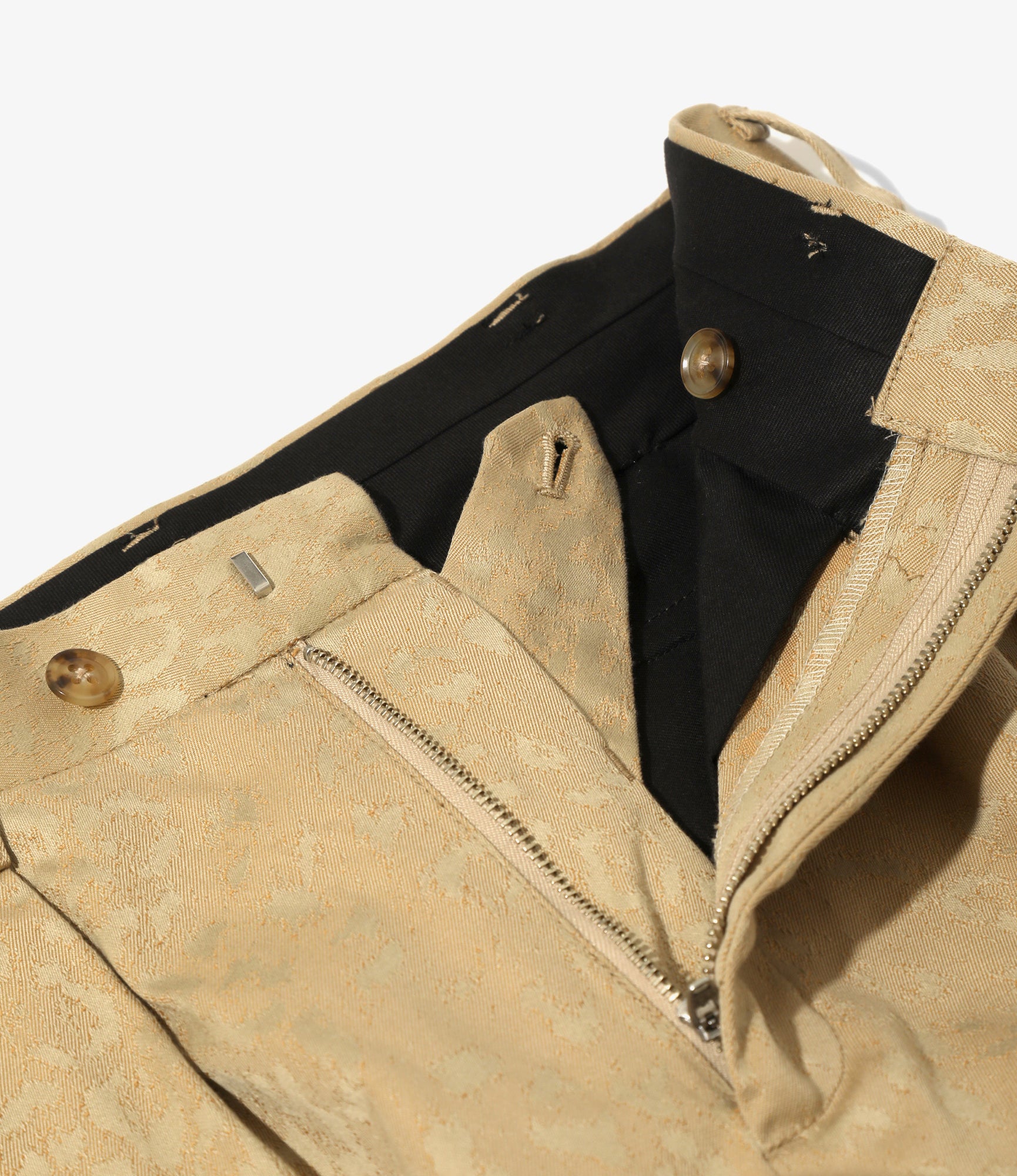 Tucked Buggy Pant - Khaki - Cotton Leopard Jq