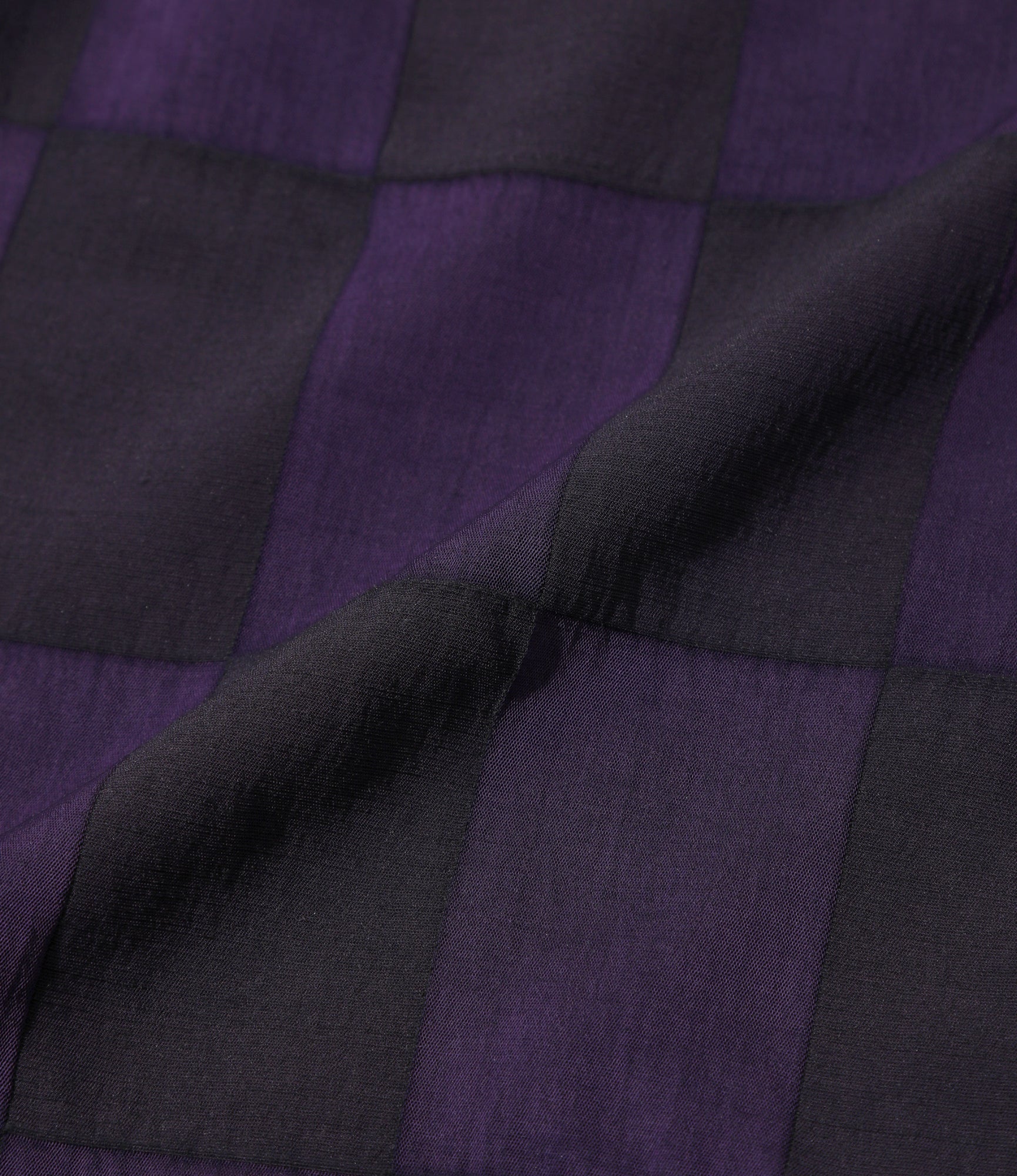 Haori Jacket - Purple - R/W Block Jacquard