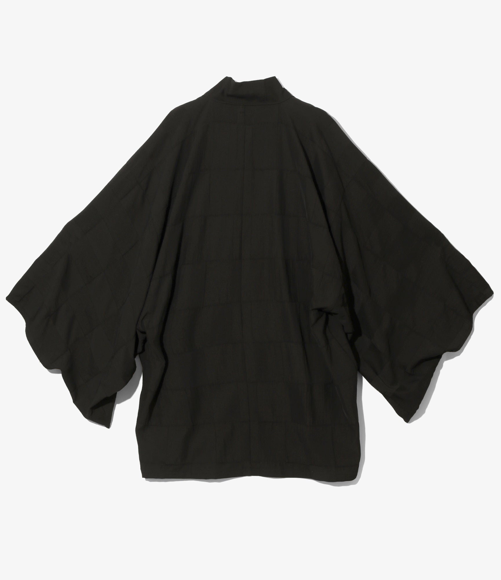 Haori Jacket - Black - R/W Block Jacquard