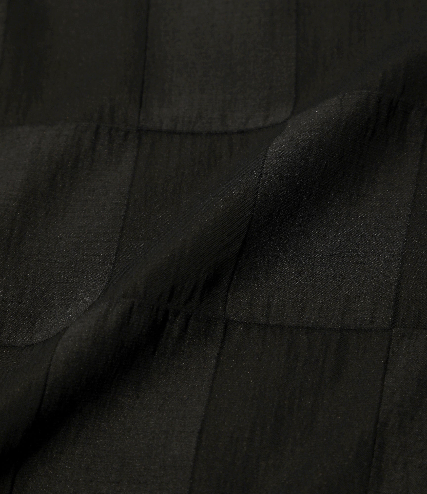 Haori Jacket - Black - R/W Block Jacquard