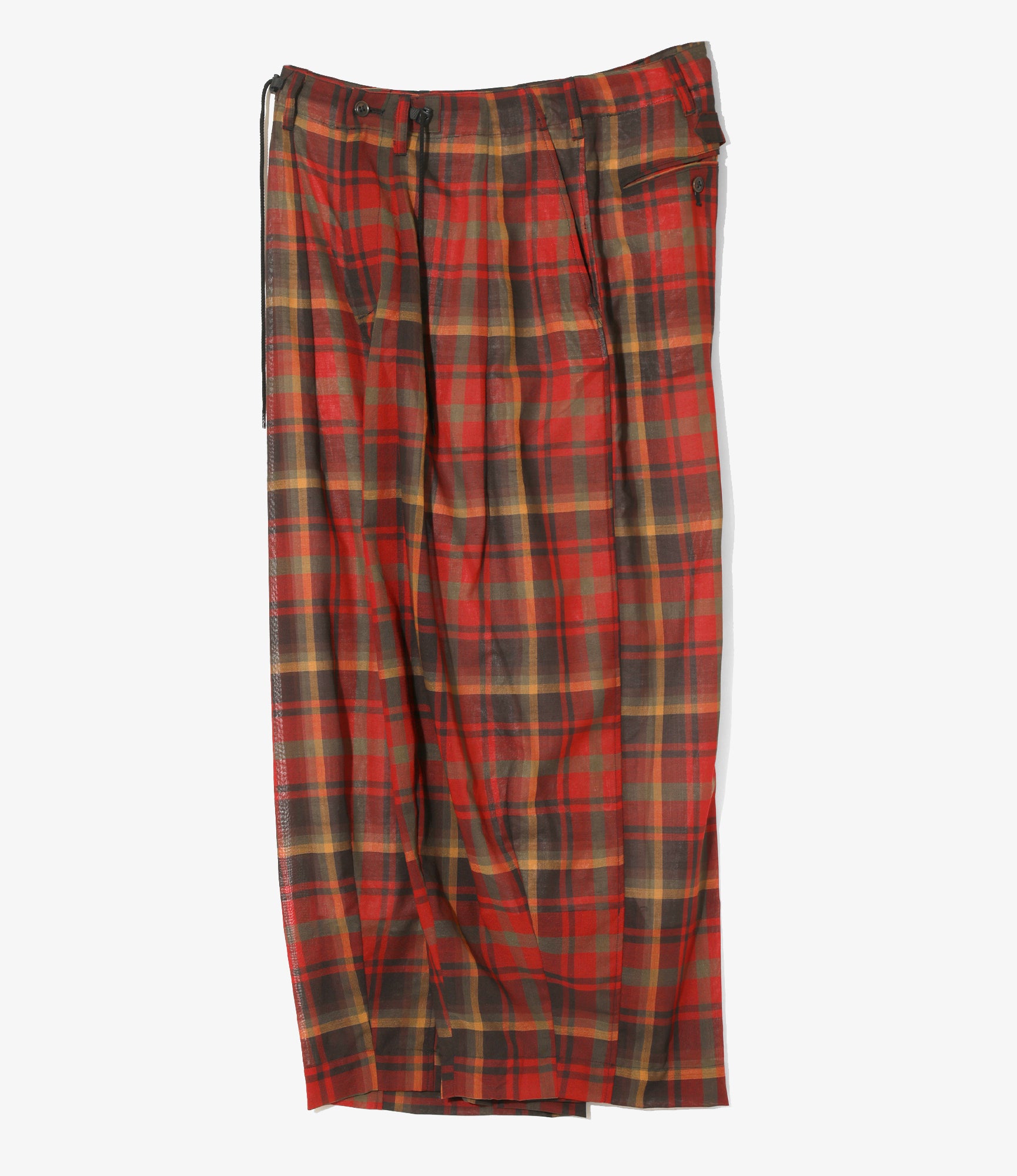 H.D. Pant - Military - Red - W/N Boil Plaid