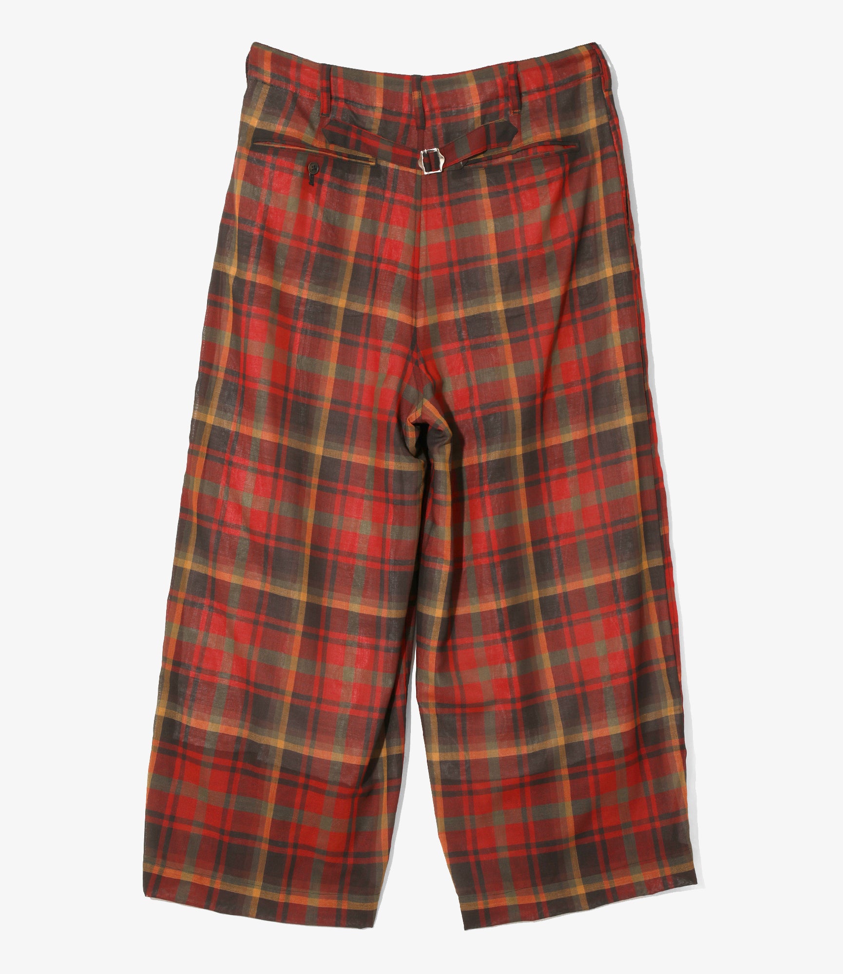 H.D. Pant - Military - Red - W/N Boil Plaid