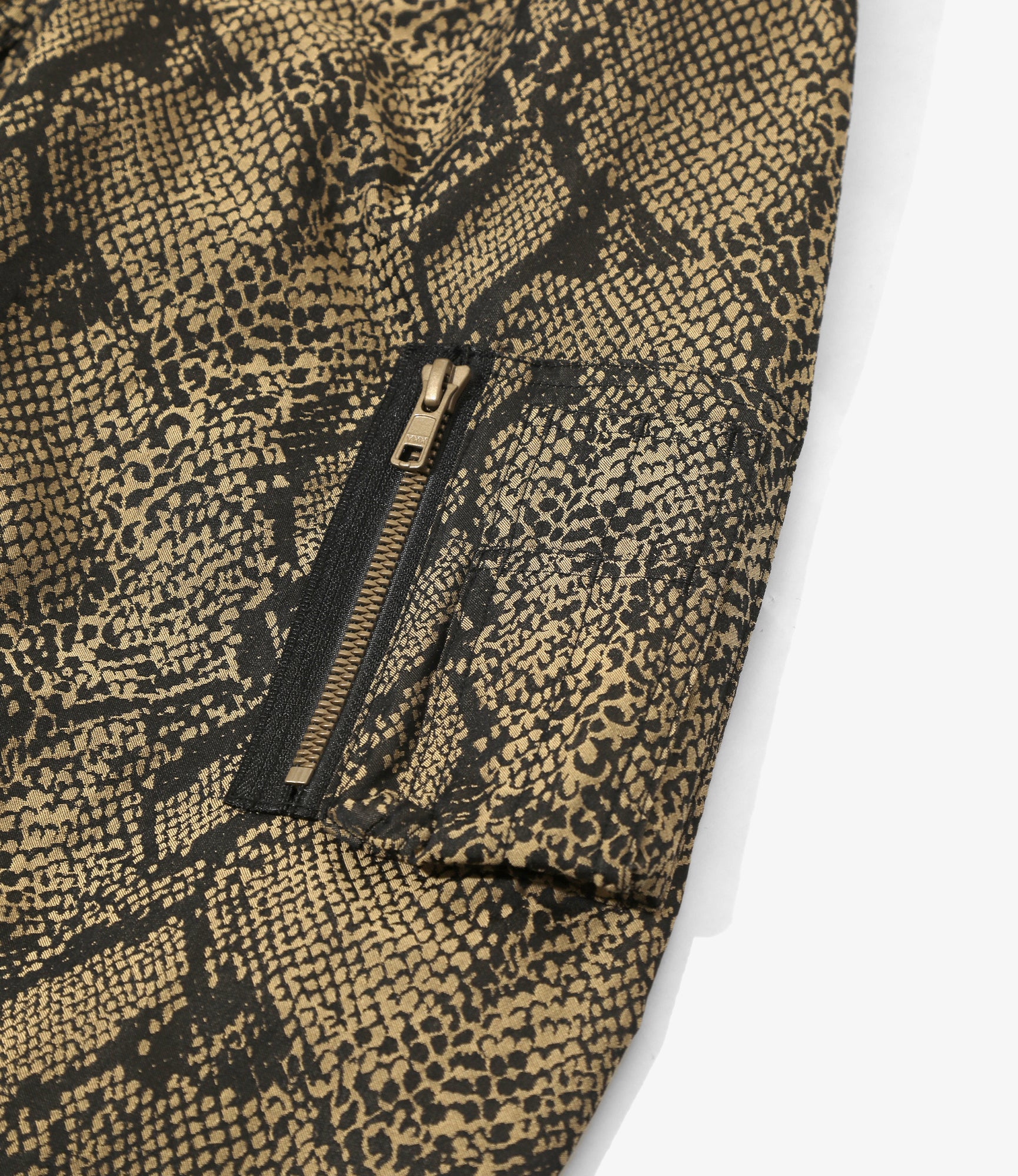 Needles Line Crew Jacket - Brown - PE/C Python Jacquard