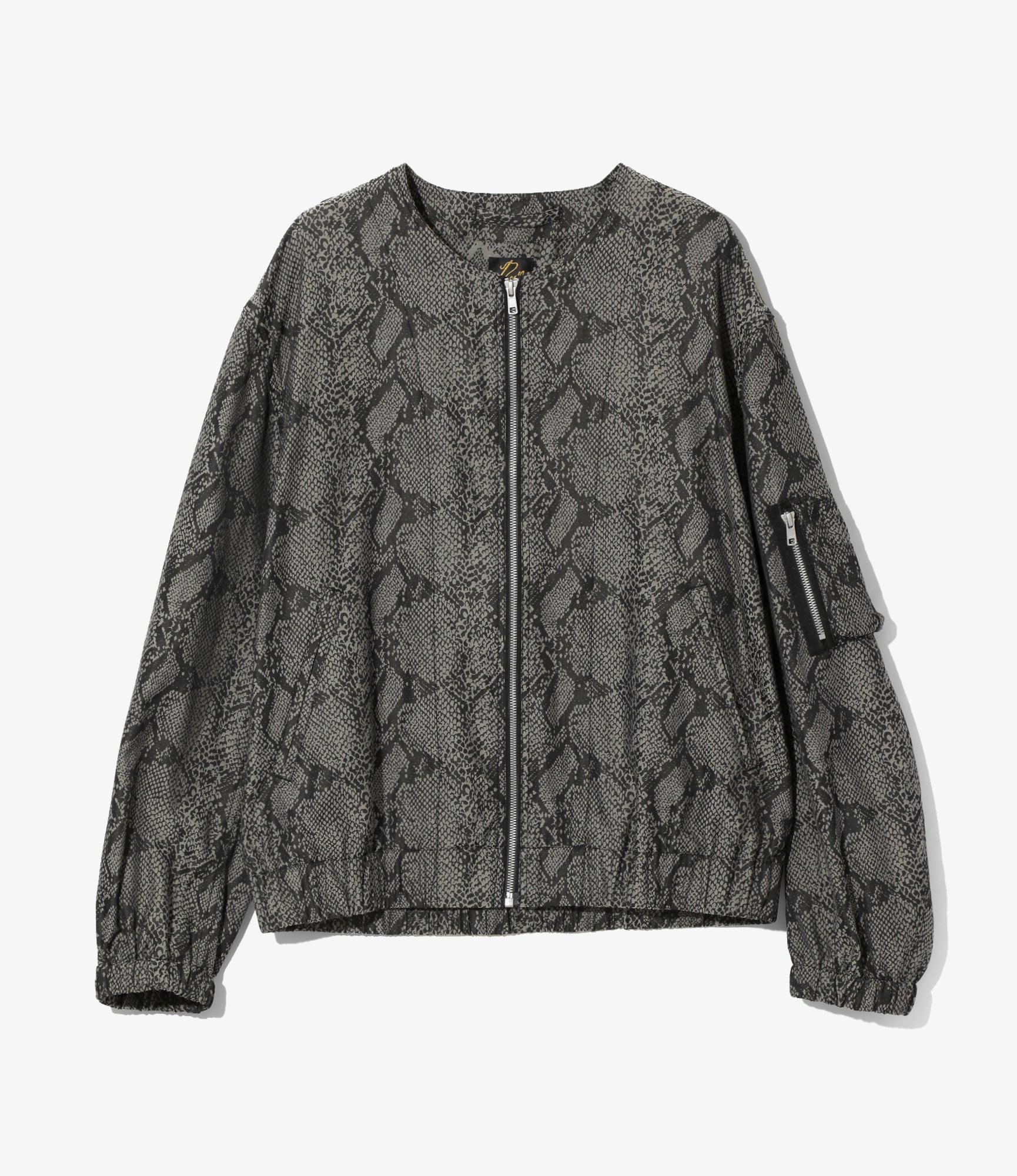 Needles Line Crew Jacket - Grey - PE/C Python Jacquard