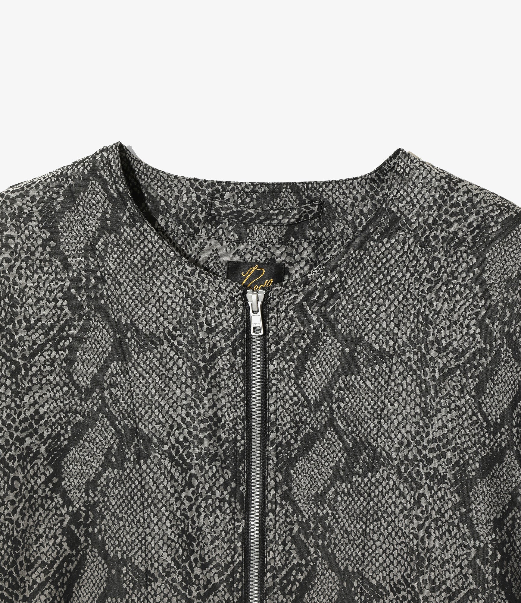 Needles Line Crew Jacket - Grey - PE/C Python Jacquard