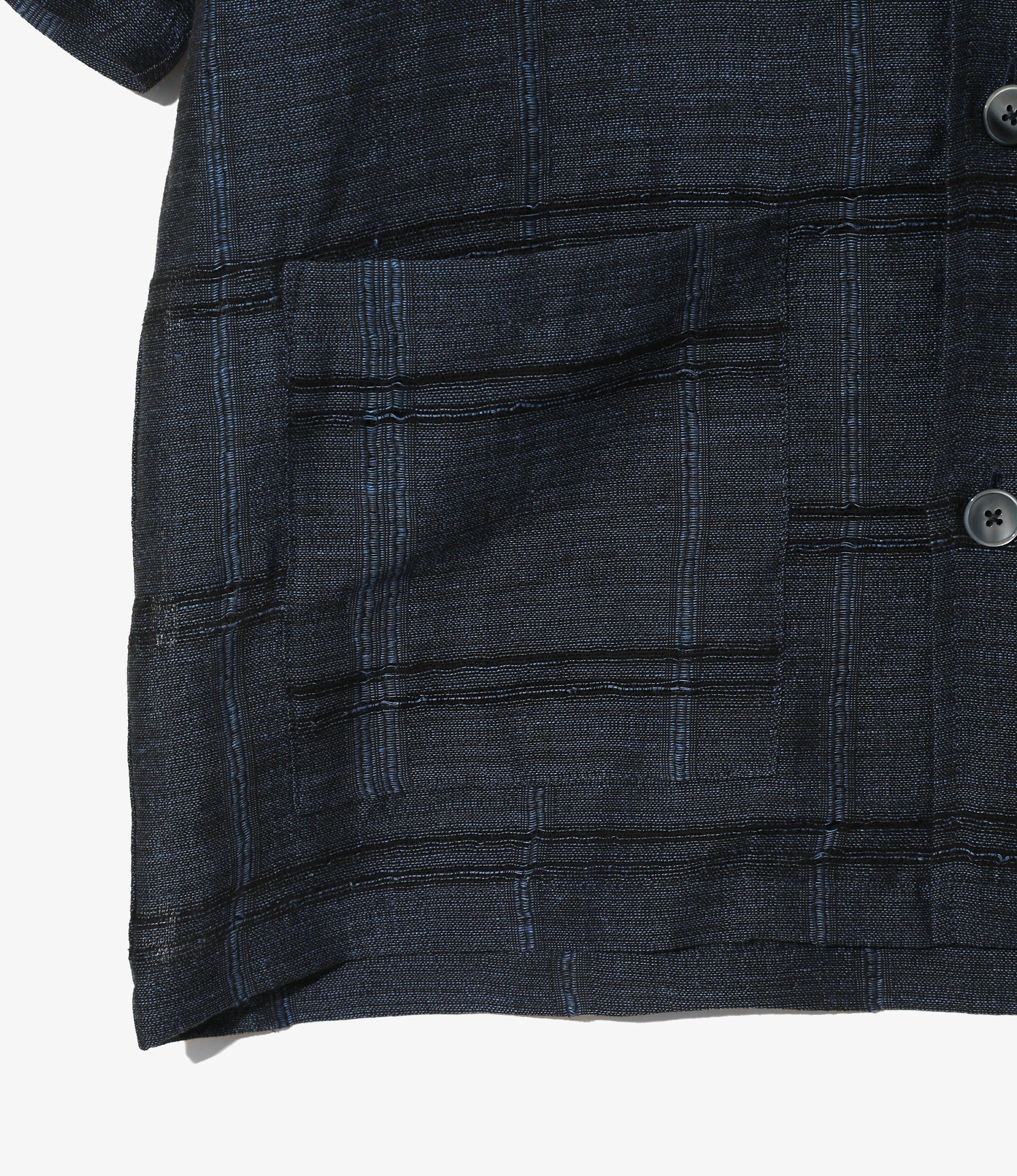 Cabana Shirt - Blue - Paisley Jacquard